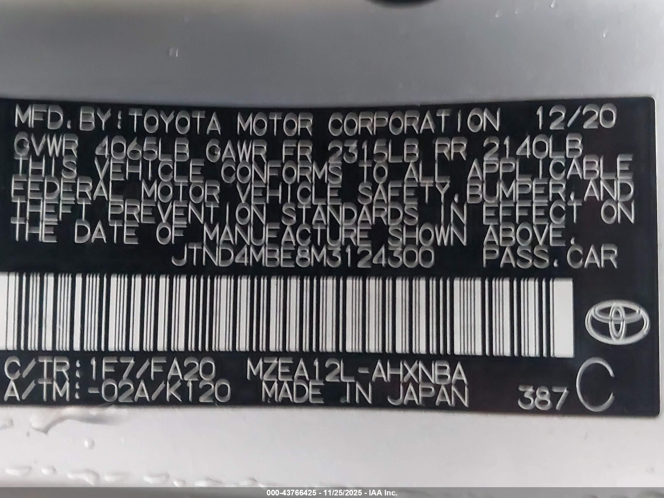 TOYOTA COROLLA image 9