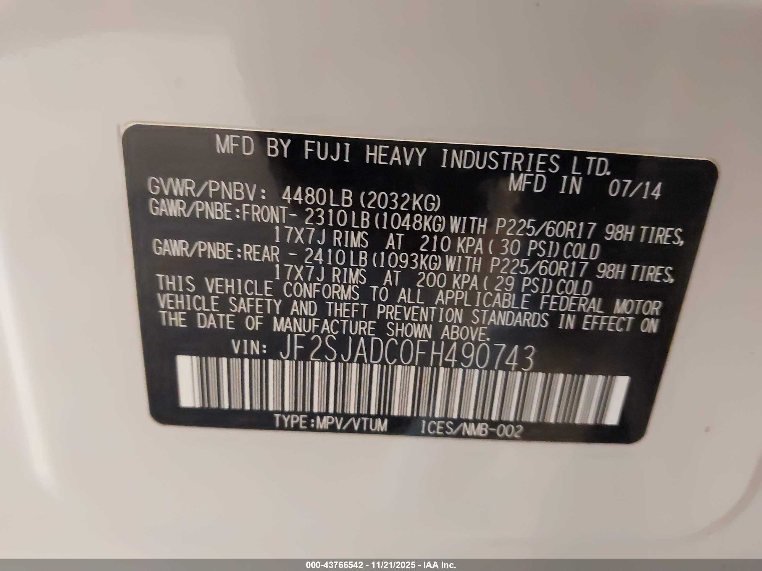 SUBARU FORESTER image 9