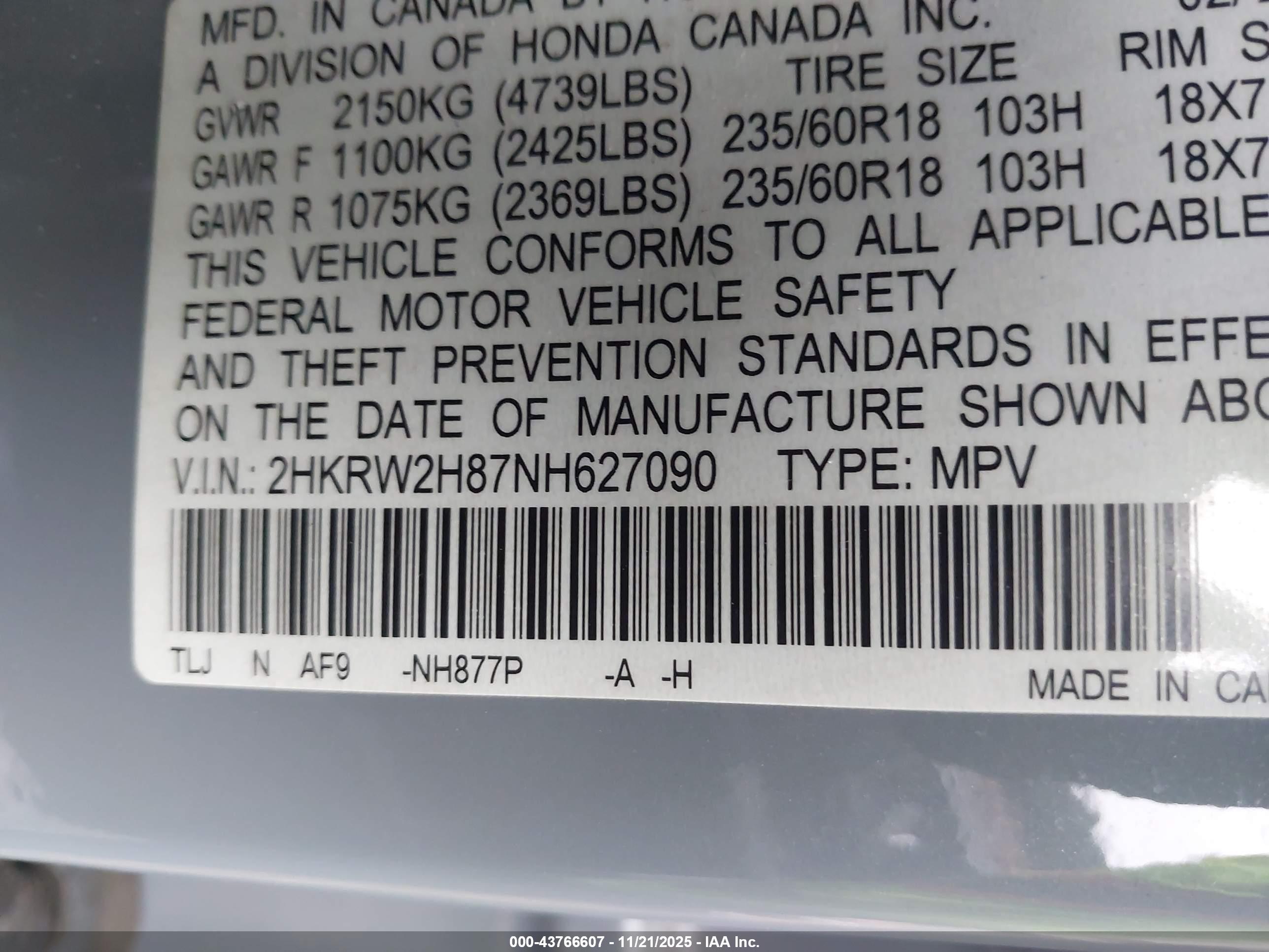 HONDA CR-V image 9