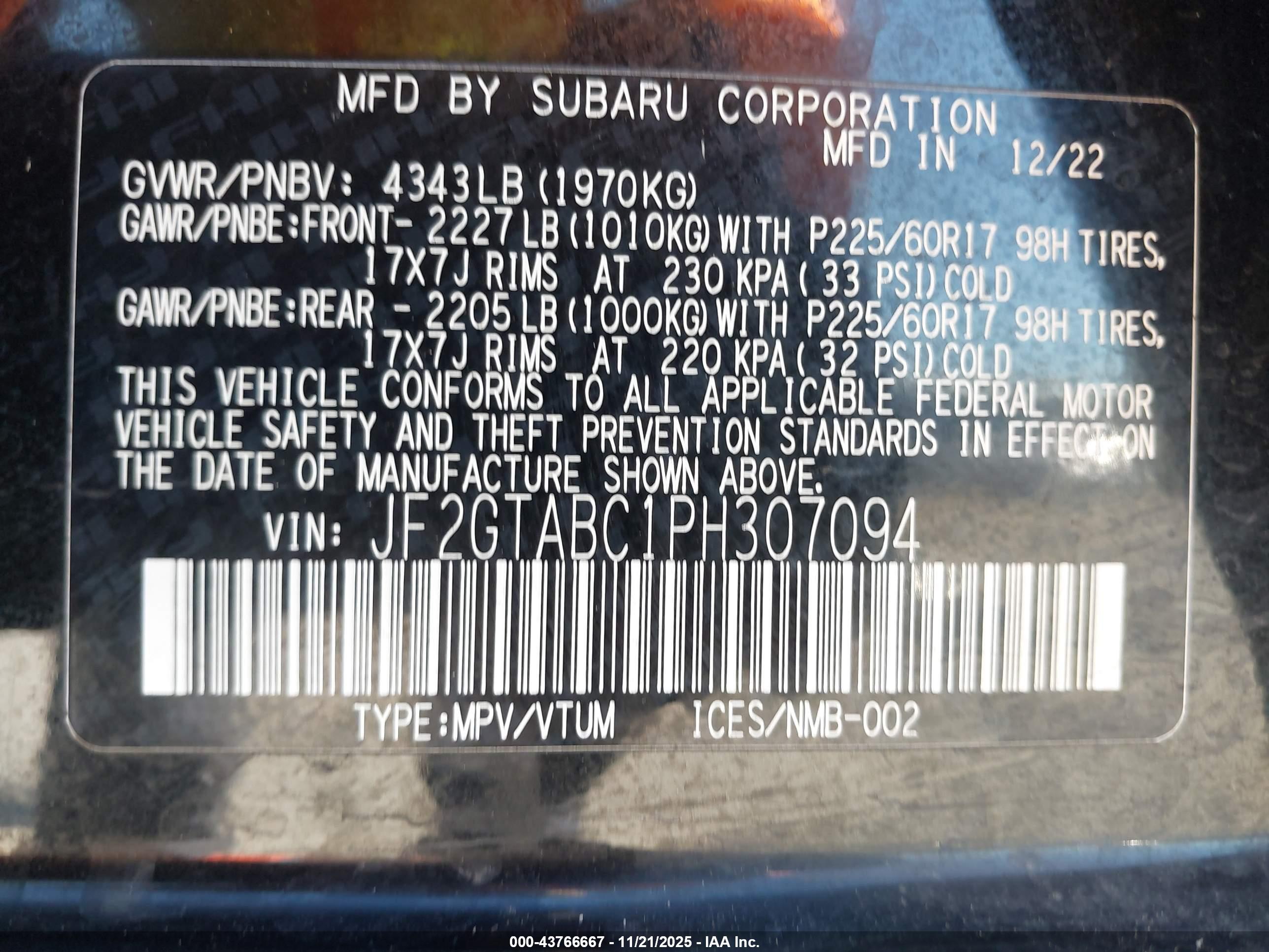 SUBARU CROSSTREK image 9