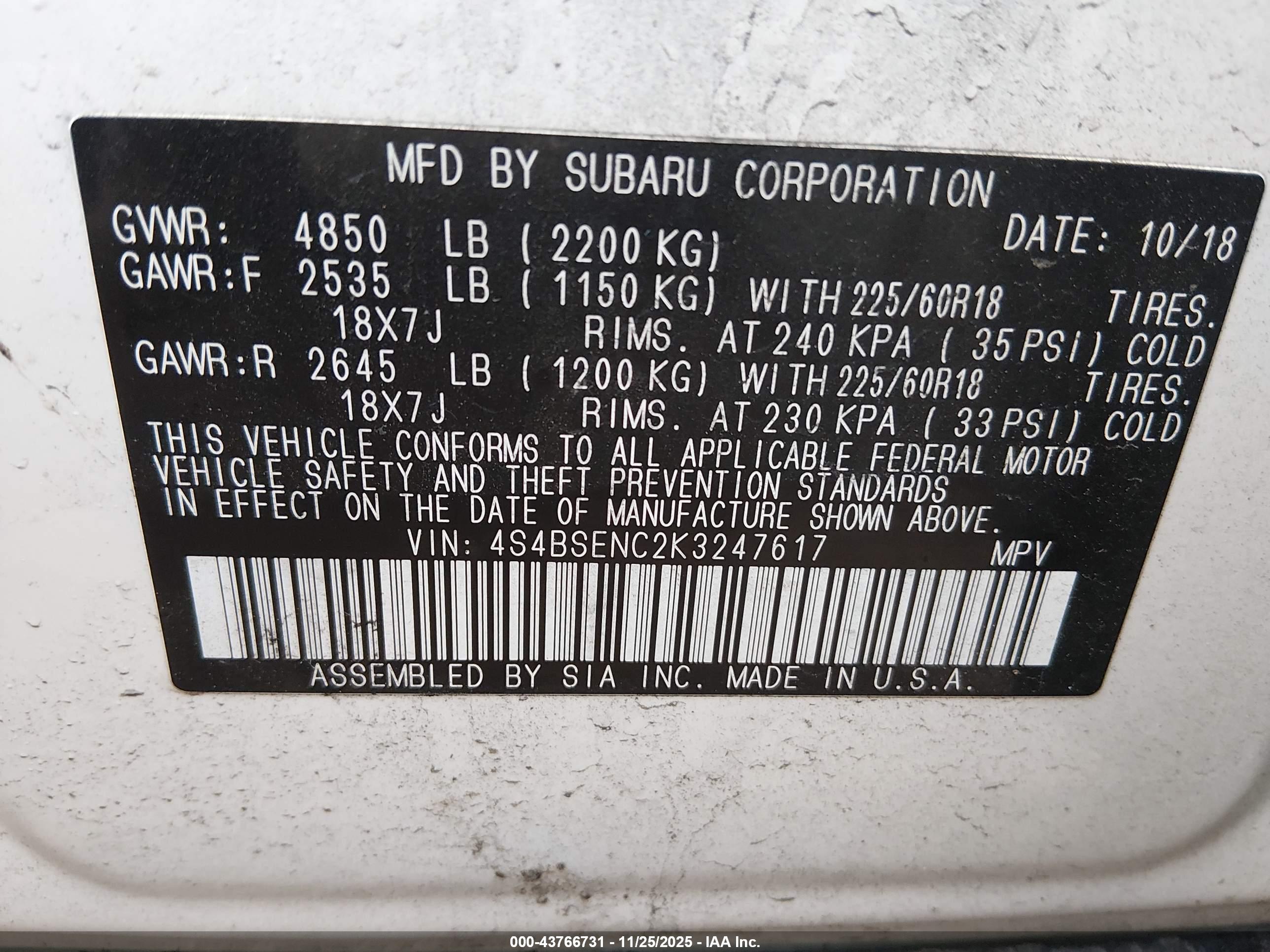 SUBARU OUTBACK image 9