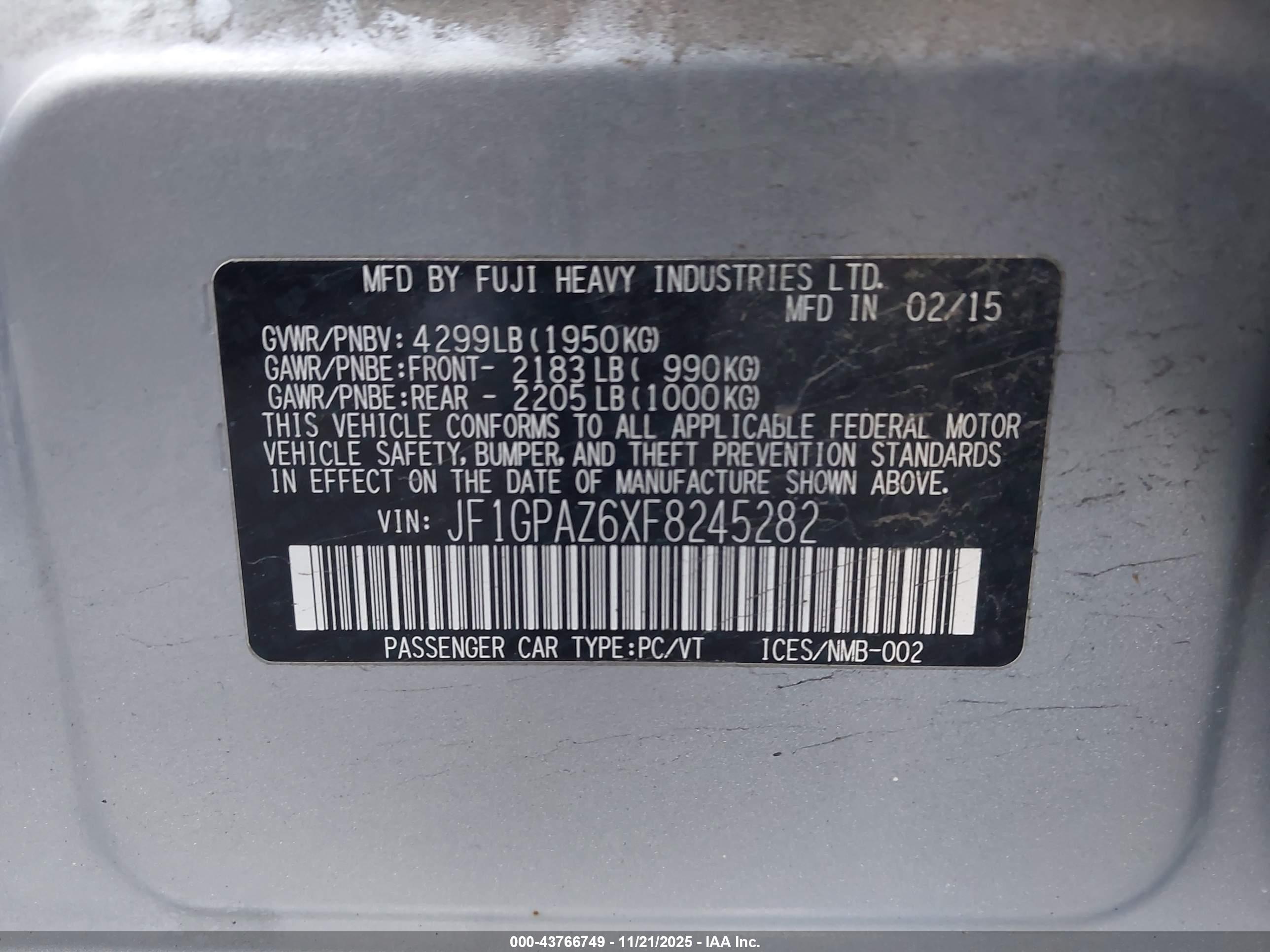 SUBARU IMPREZA image 9
