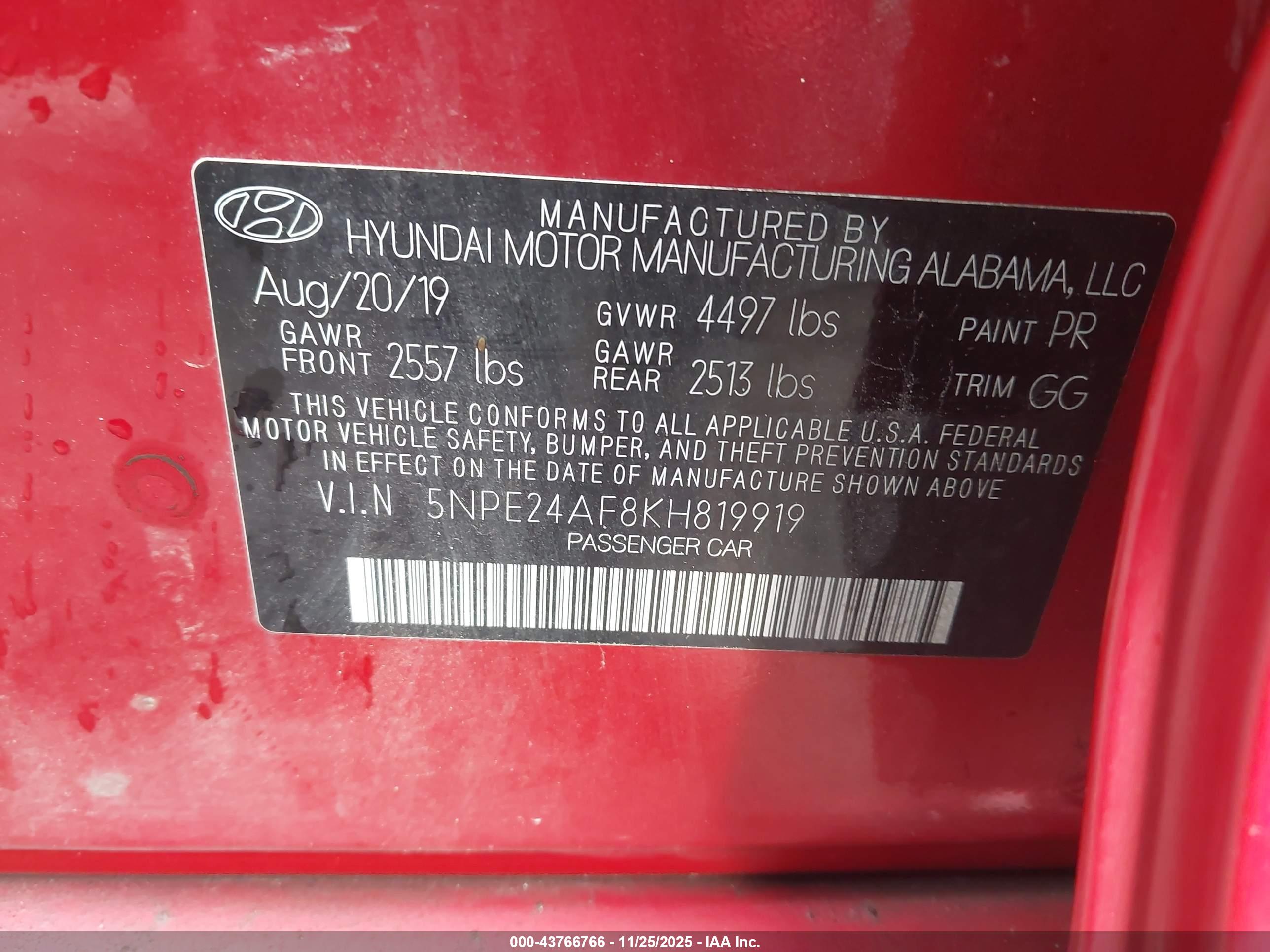 HYUNDAI SONATA image 9