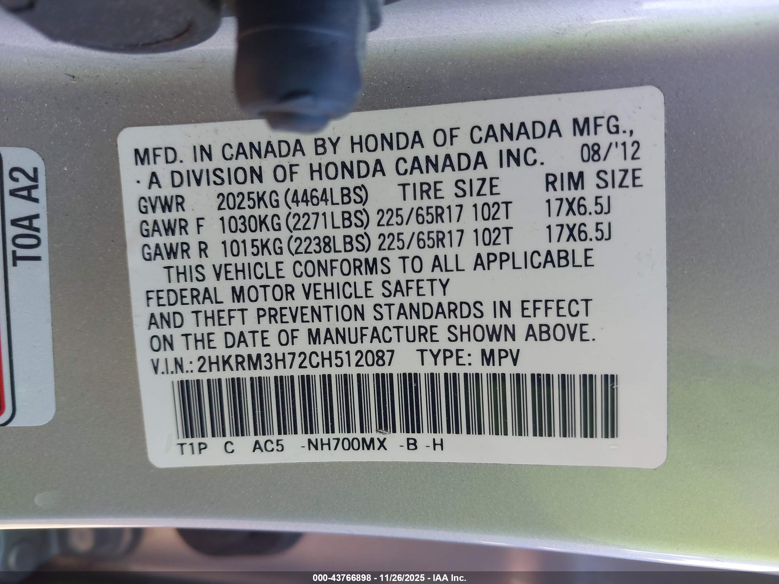 HONDA CR-V image 9