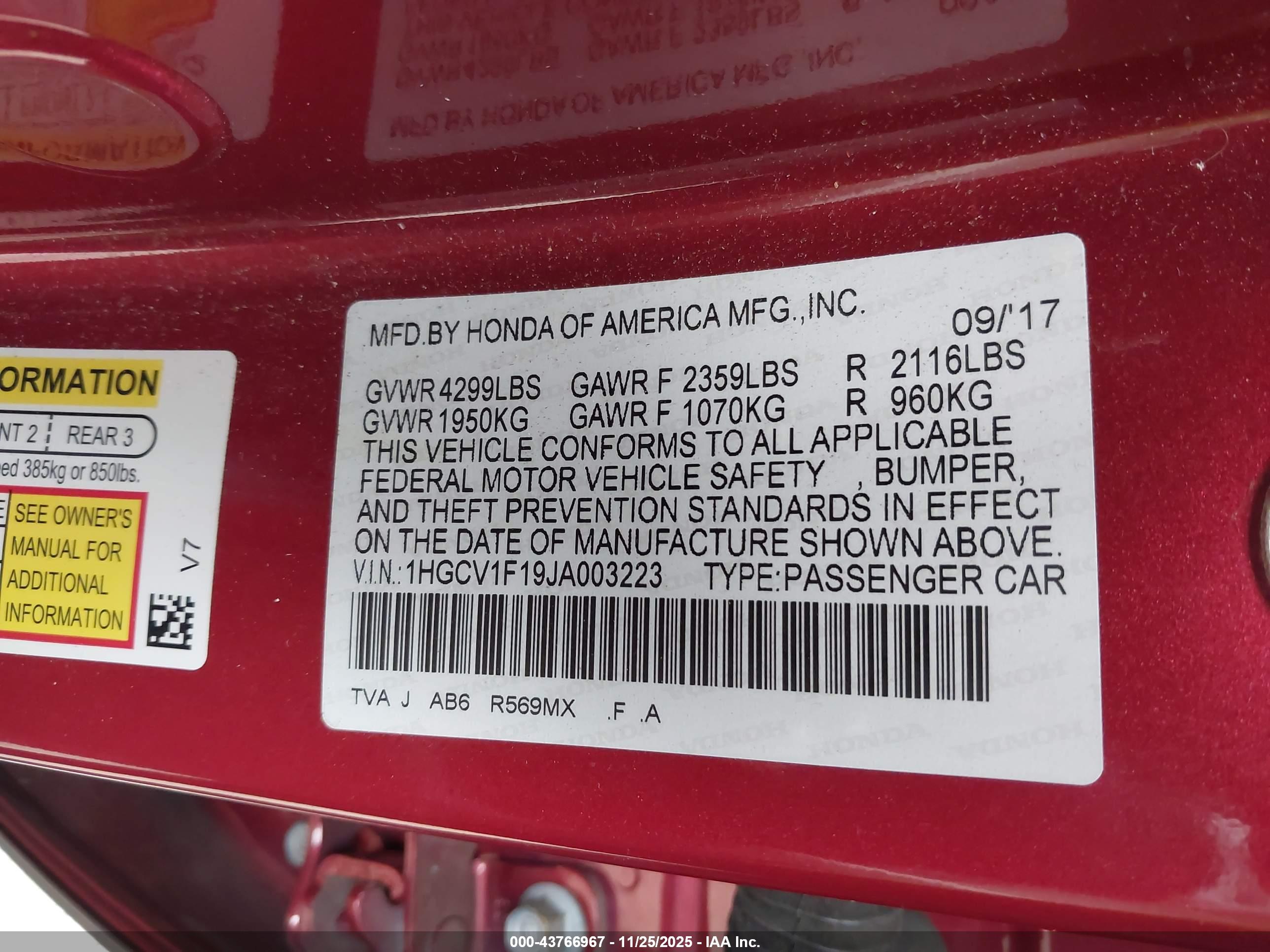 HONDA ACCORD image 9