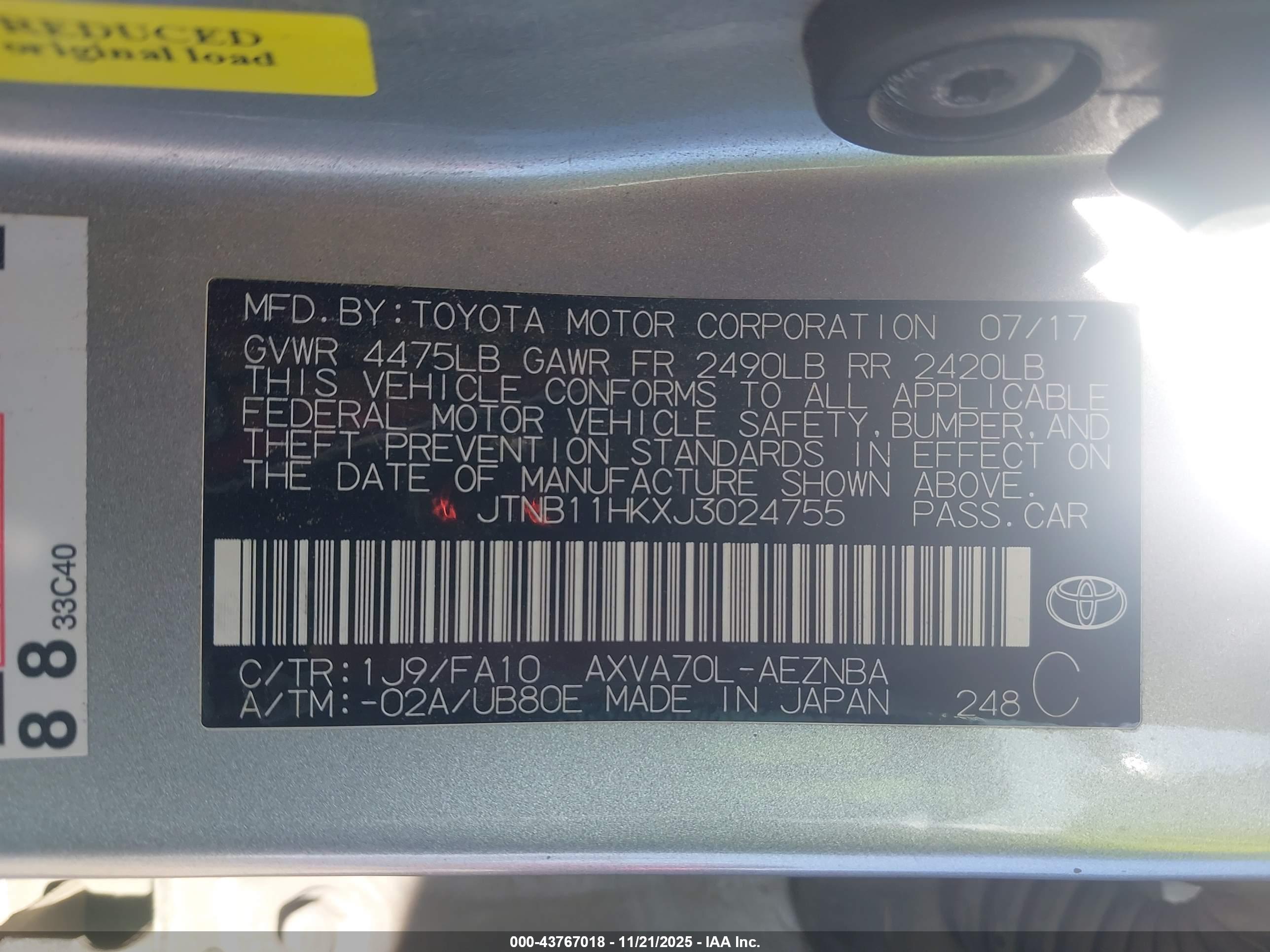 TOYOTA CAMRY image 9