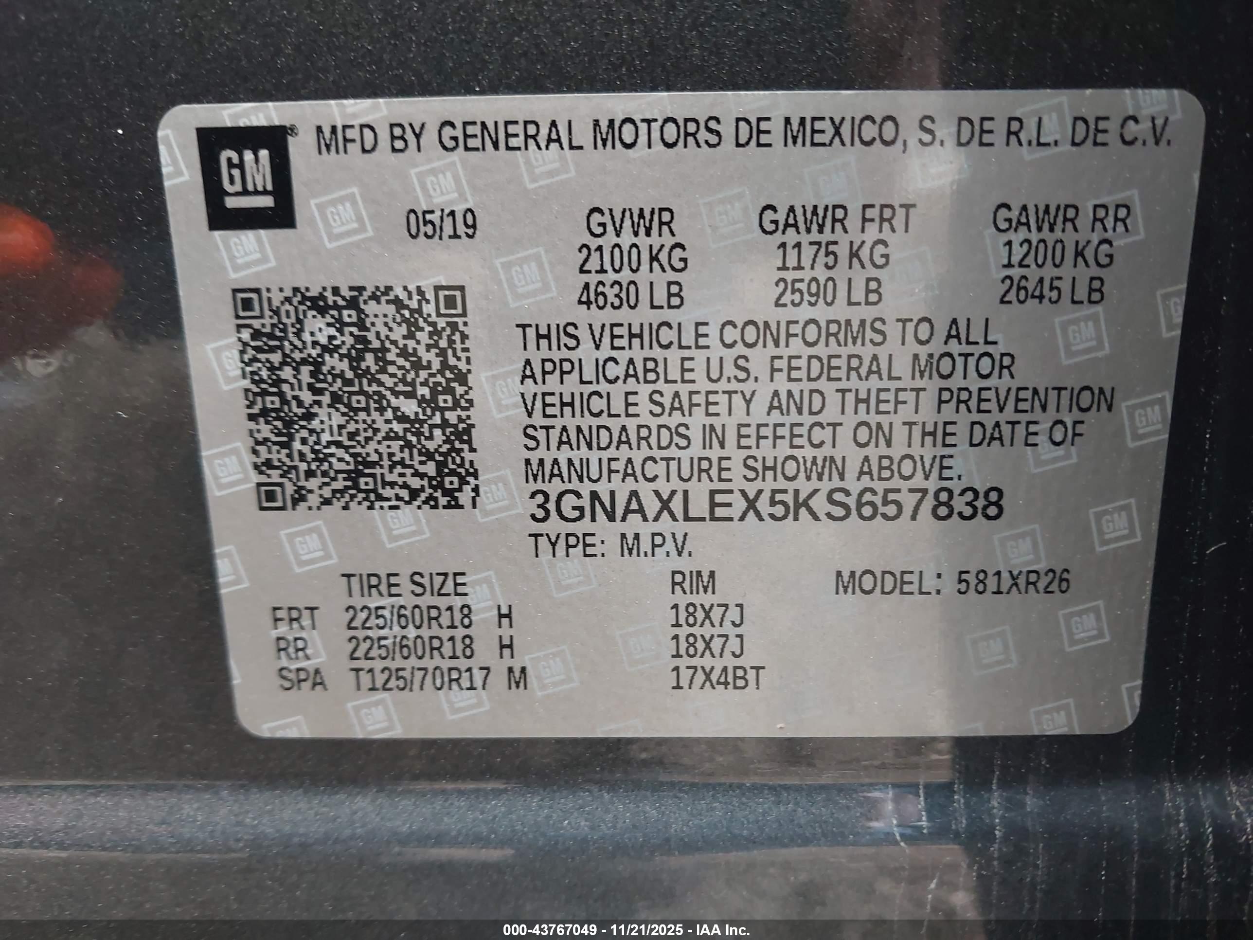 CHEVROLET EQUINOX image 9