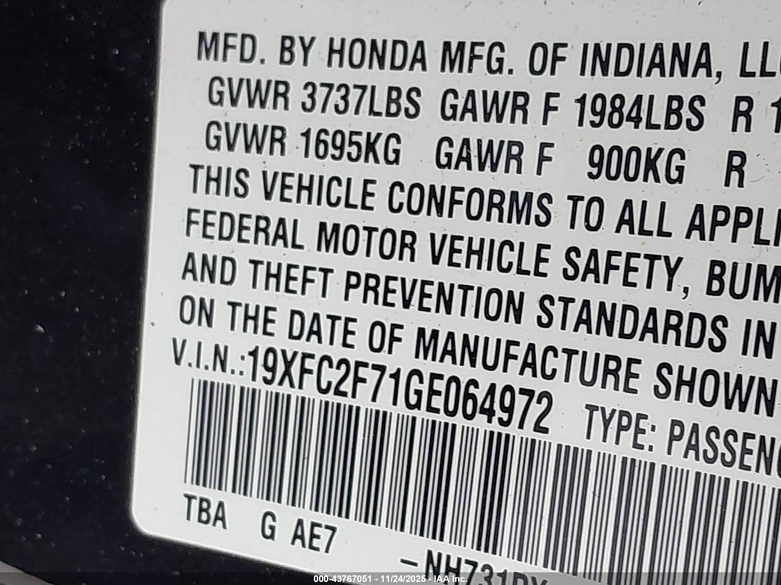 HONDA CIVIC image 9