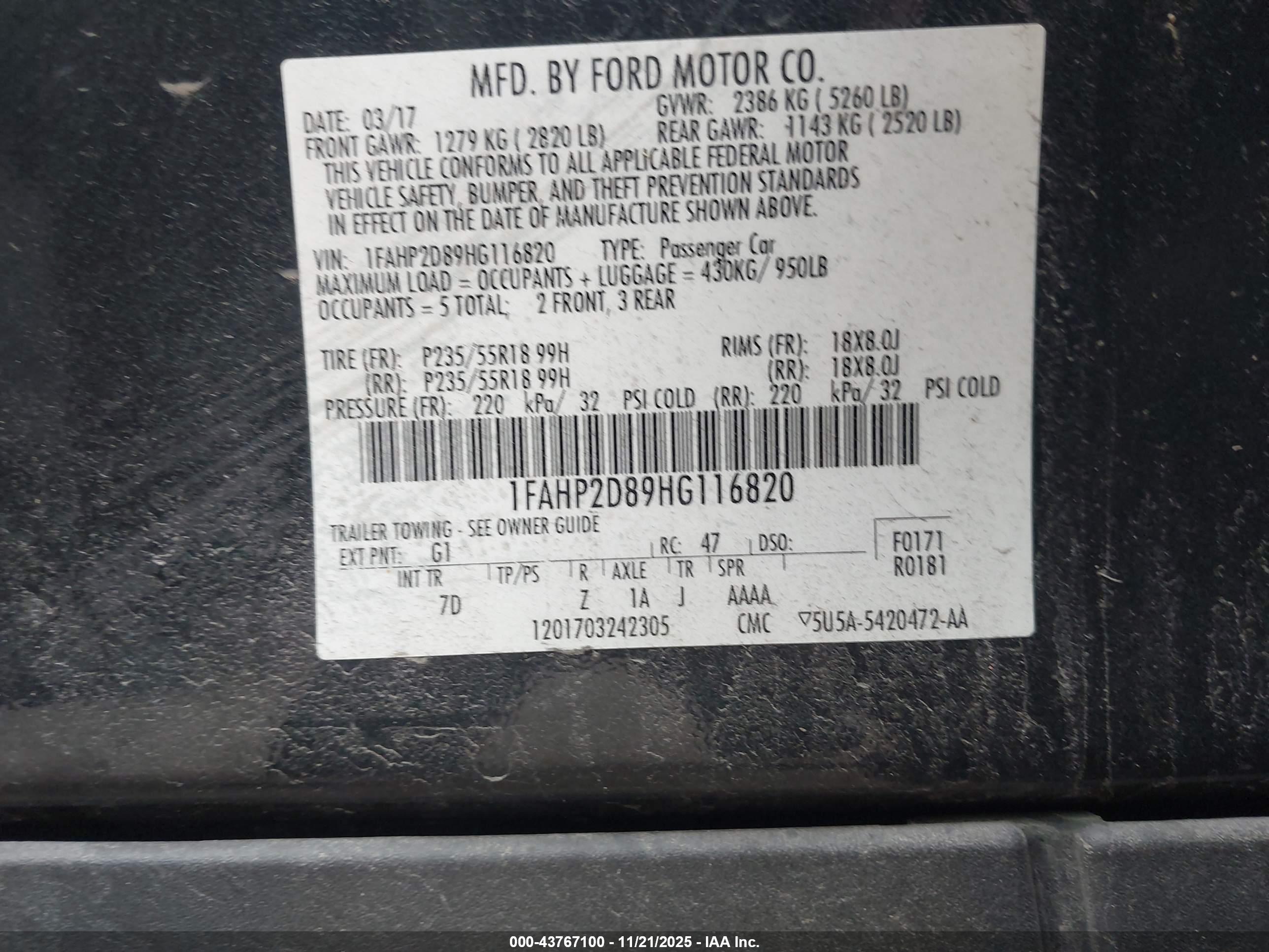 FORD TAURUS image 9