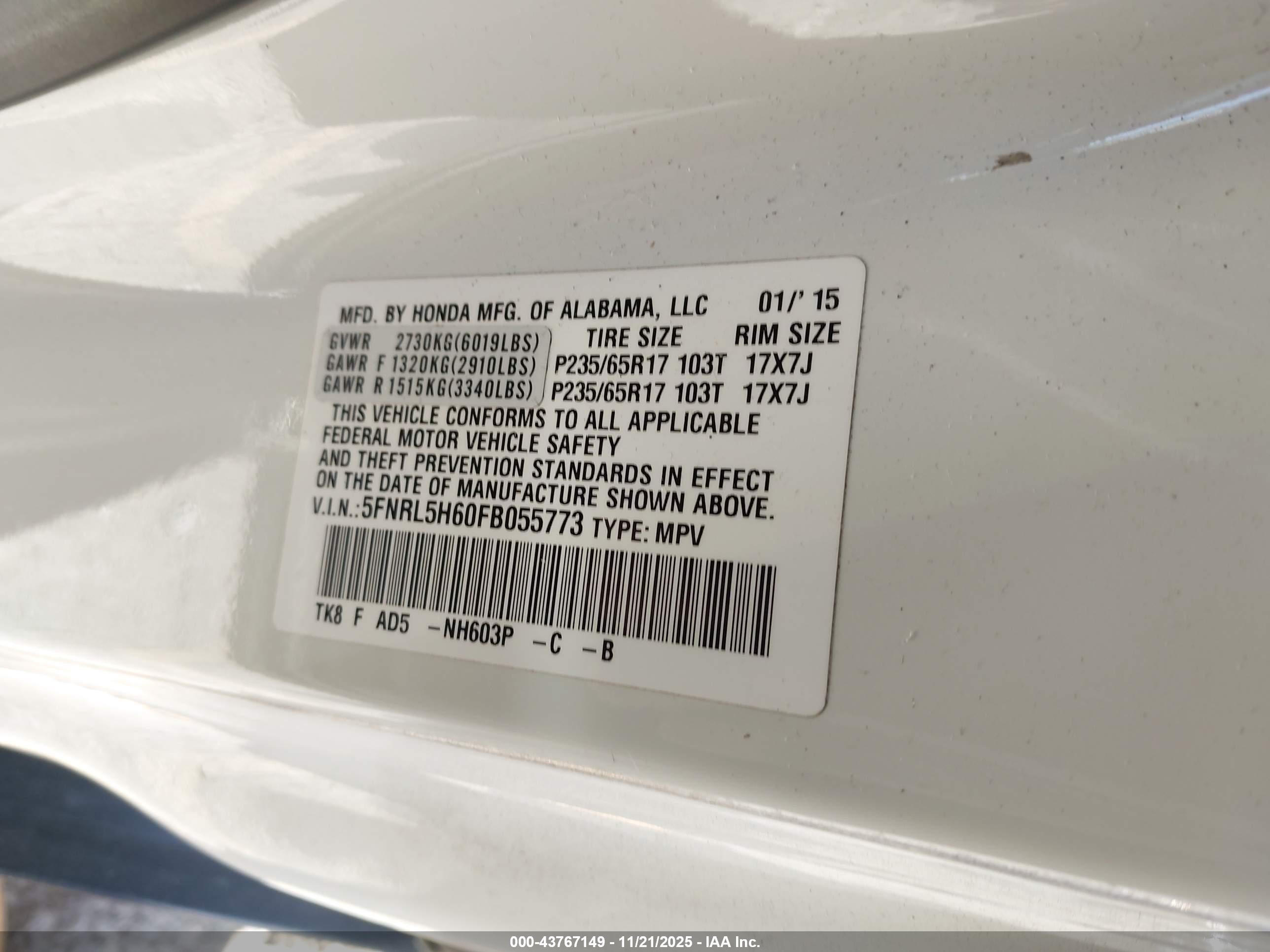 HONDA ODYSSEY image 9