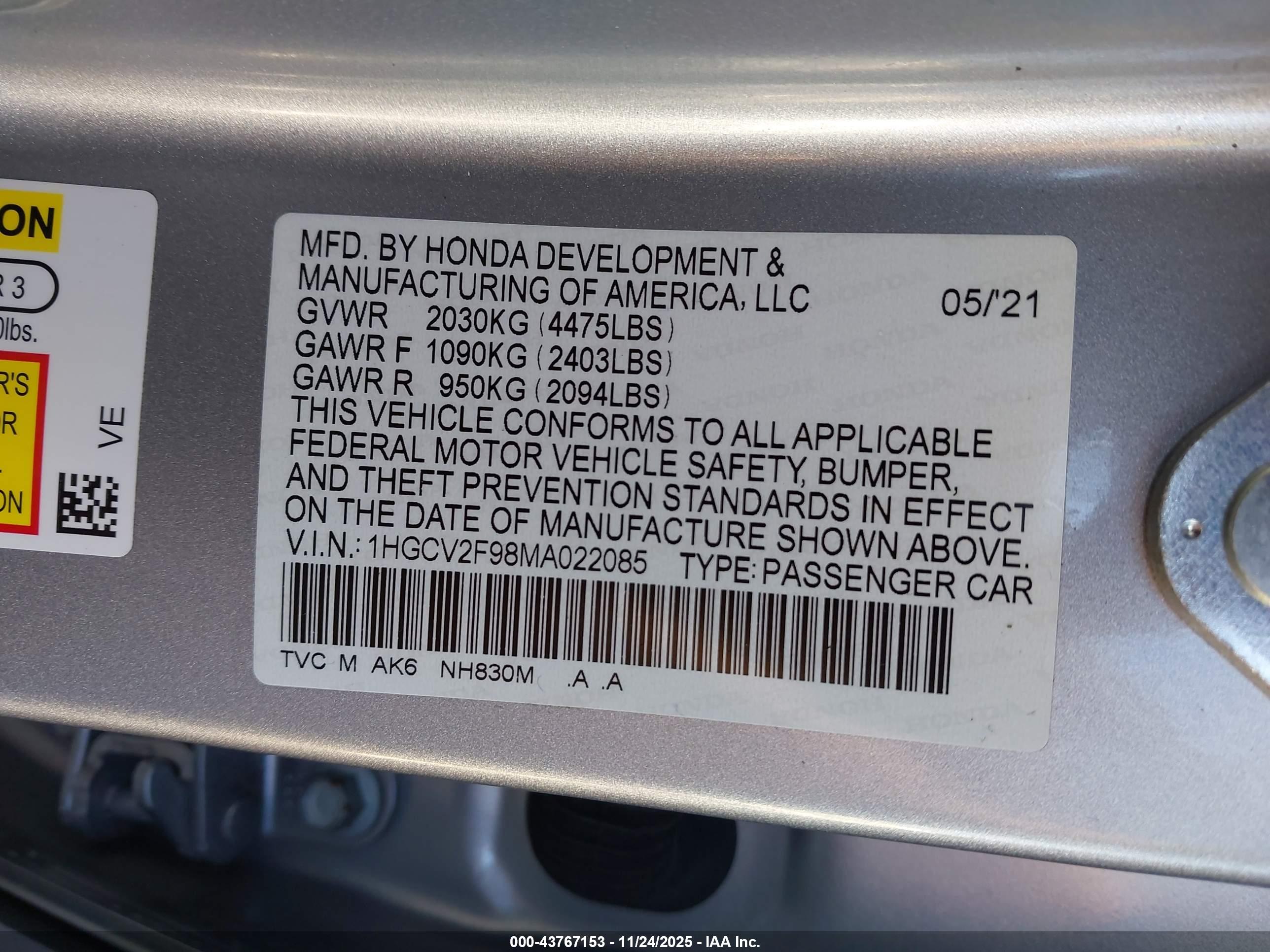 HONDA ACCORD image 9
