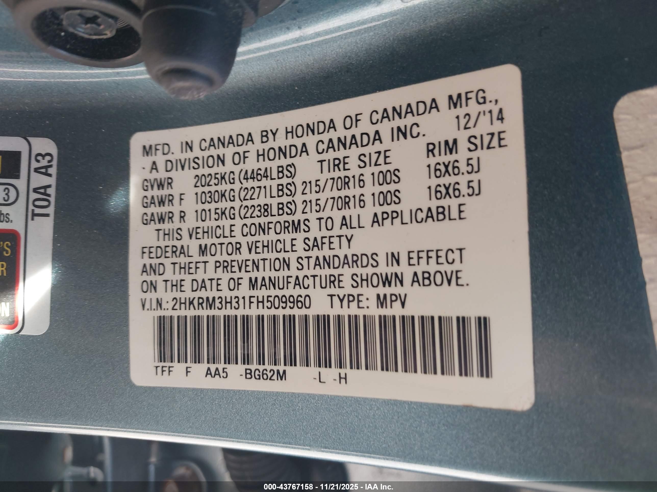 HONDA CR-V image 9