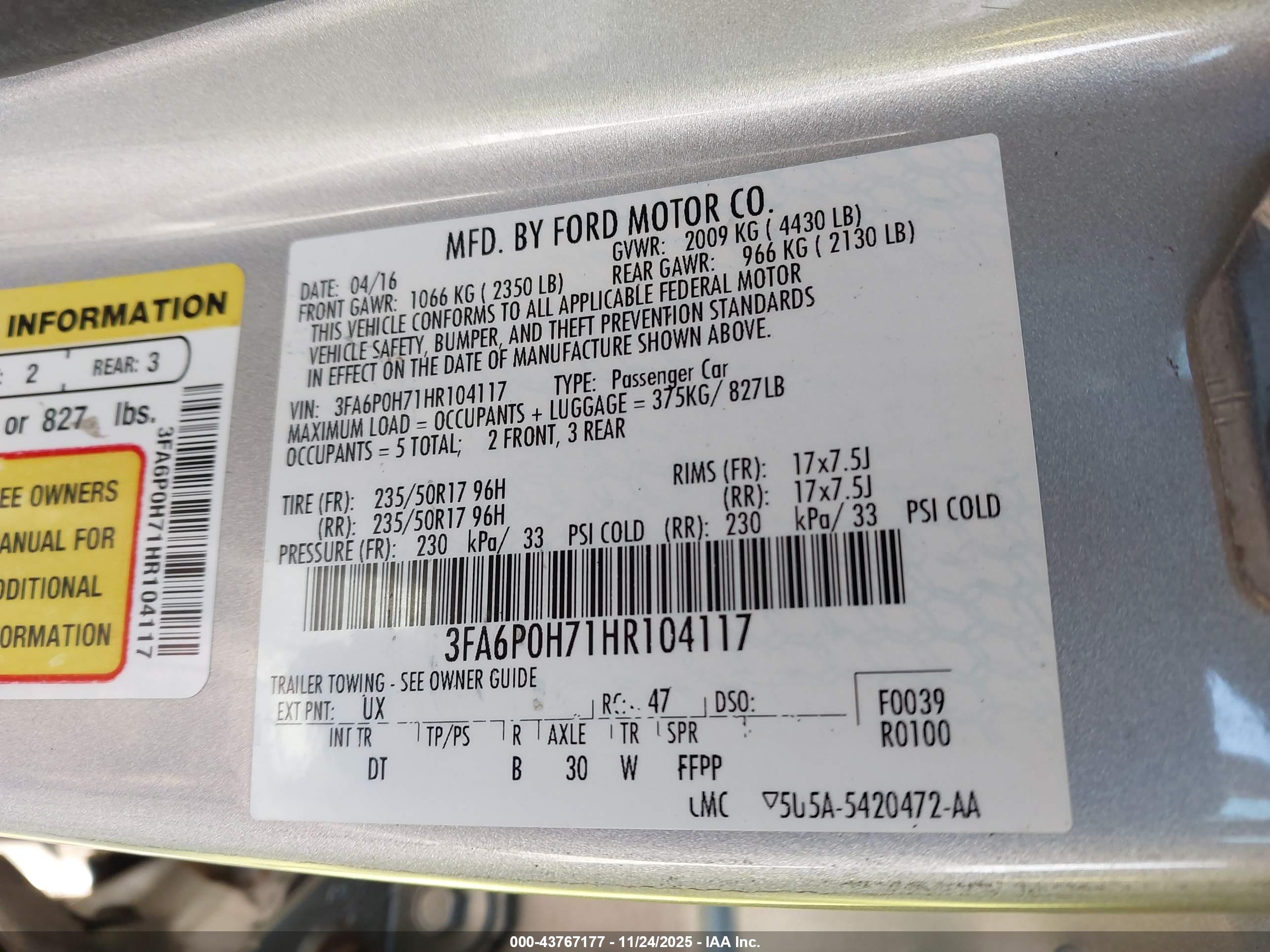 FORD FUSION image 9
