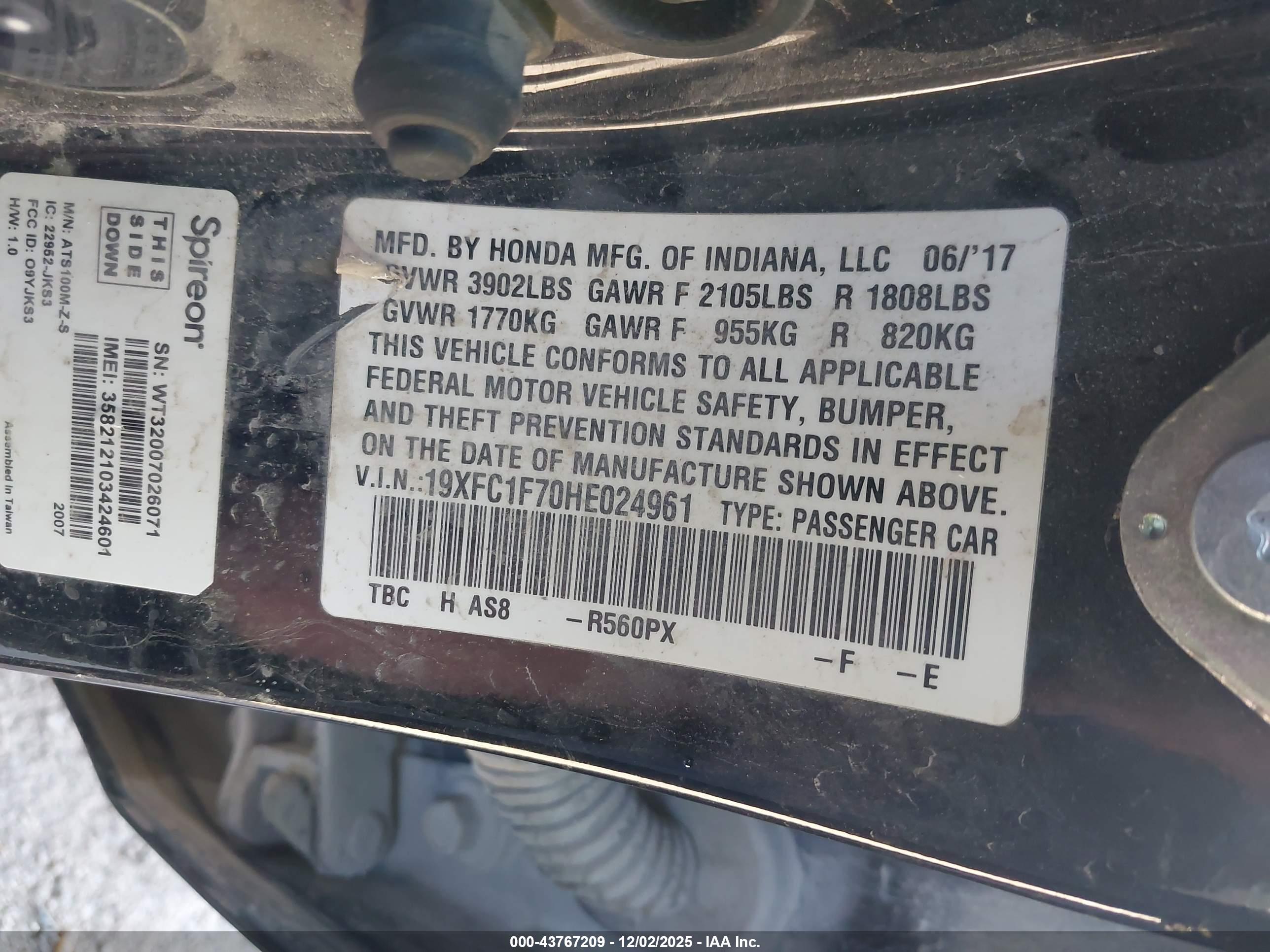 HONDA CIVIC image 9