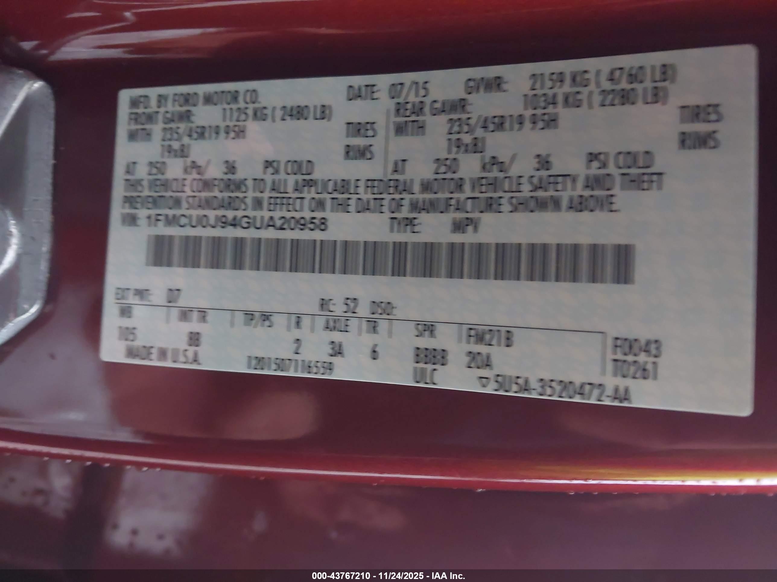 FORD ESCAPE image 9