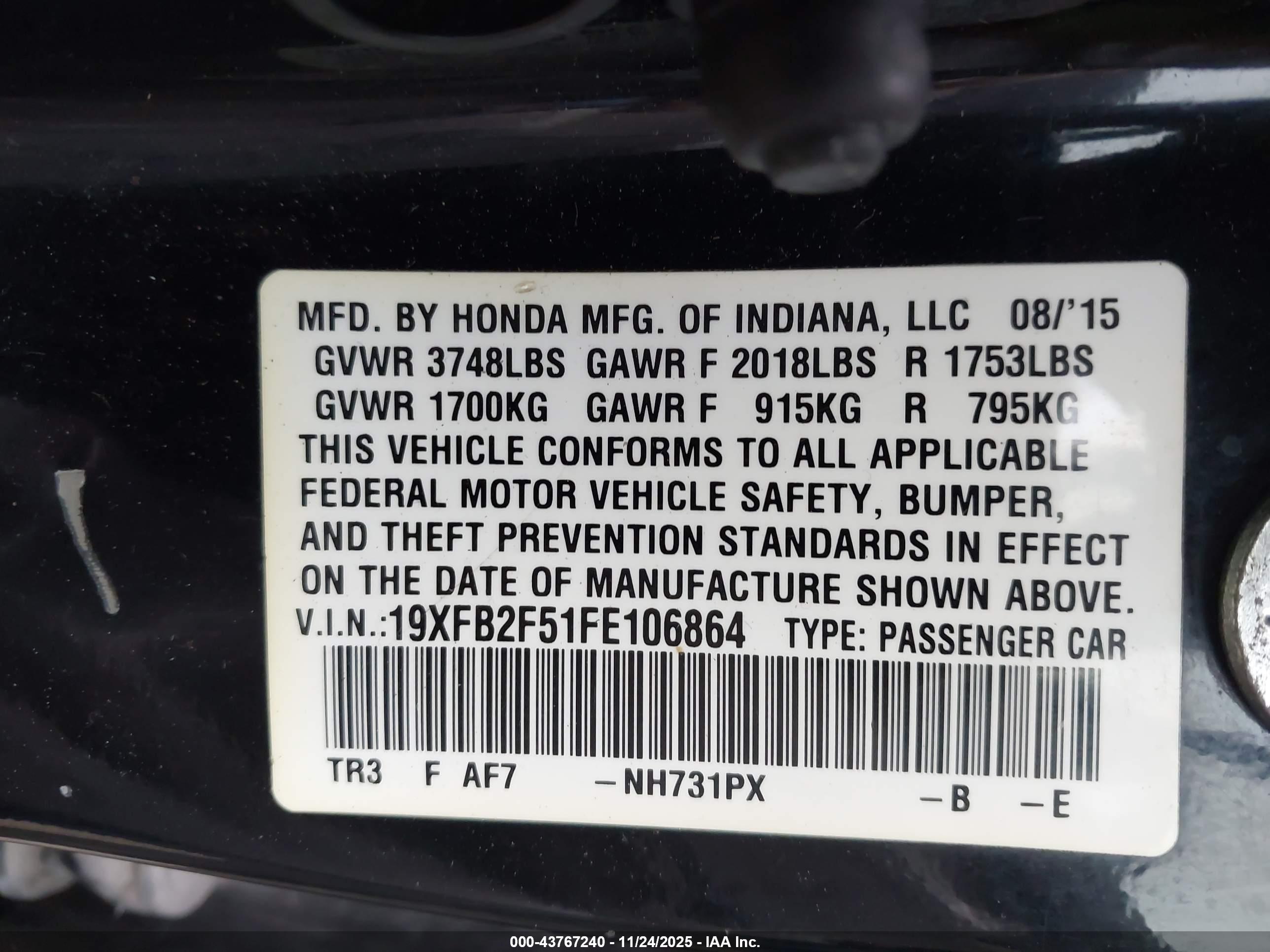 HONDA CIVIC image 9