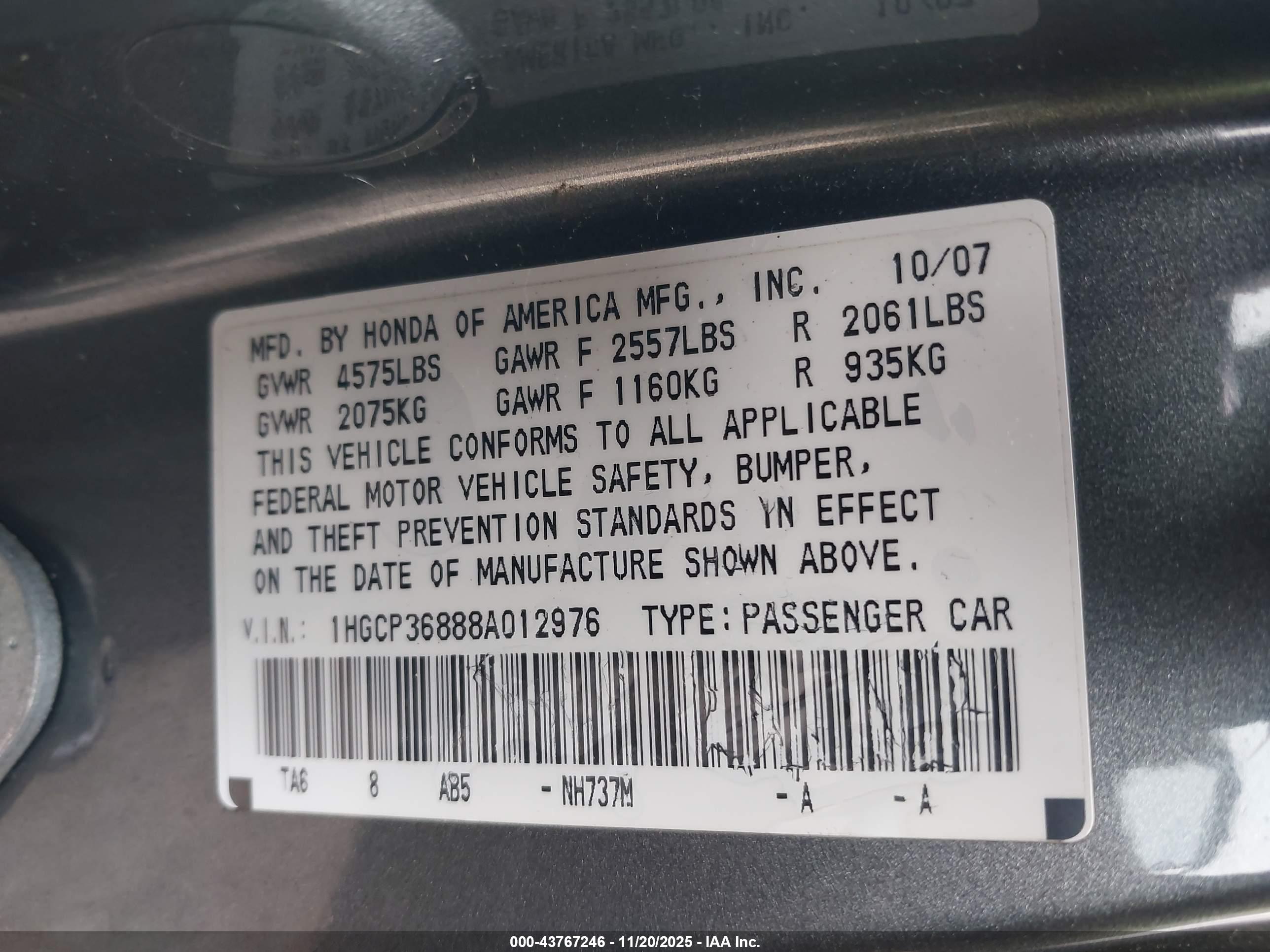 HONDA ACCORD image 9
