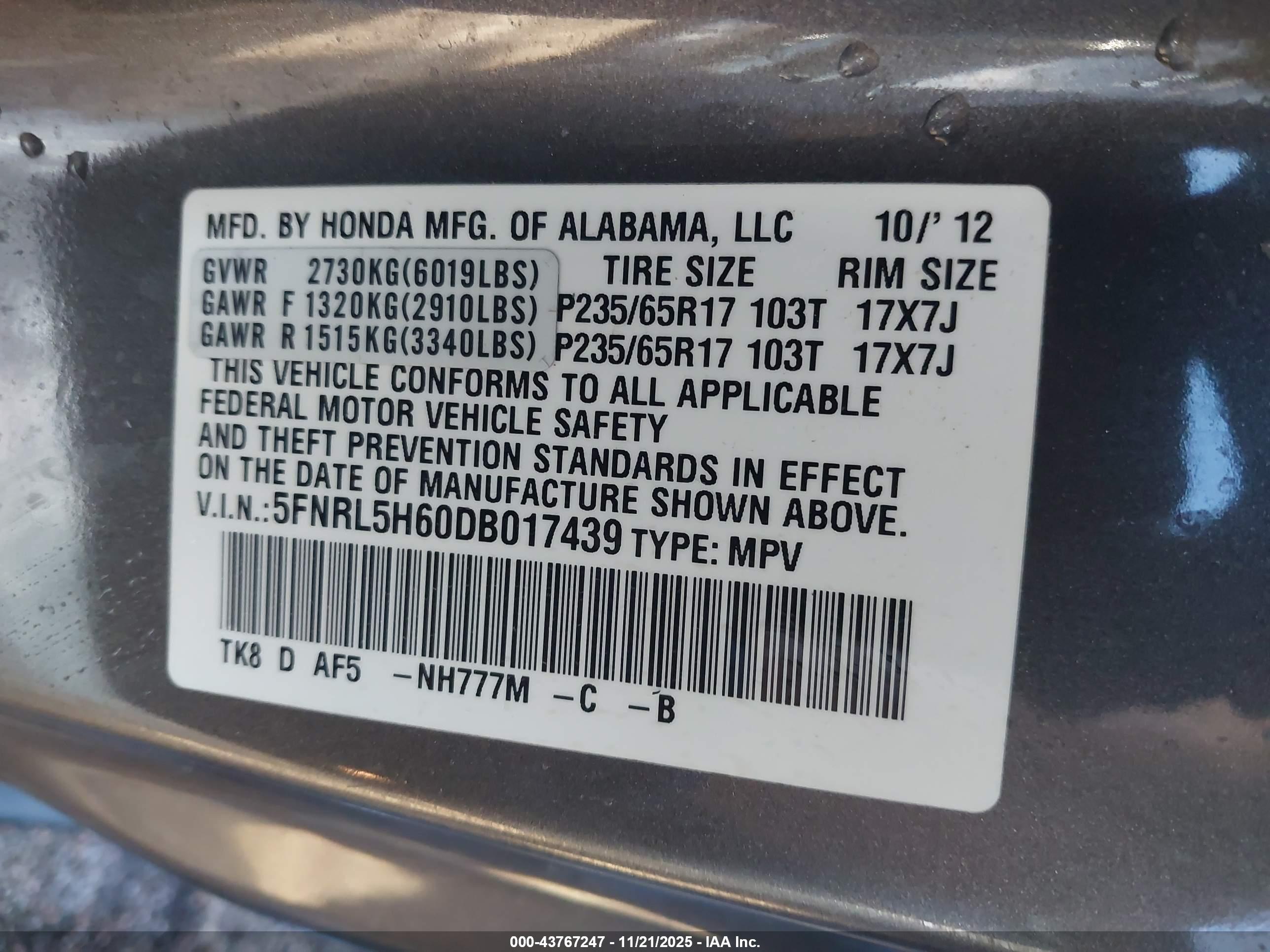 HONDA ODYSSEY image 9