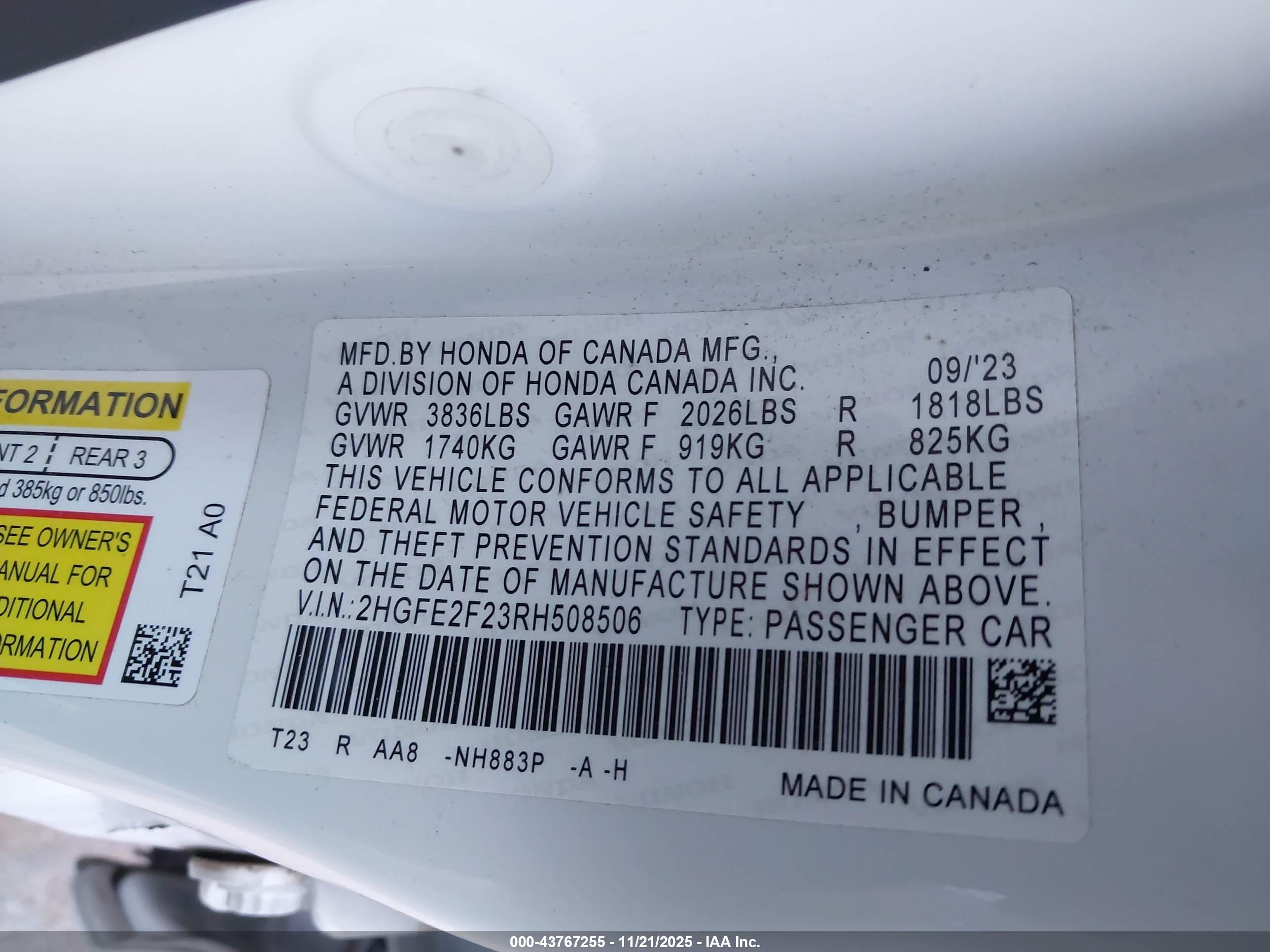 HONDA CIVIC image 9