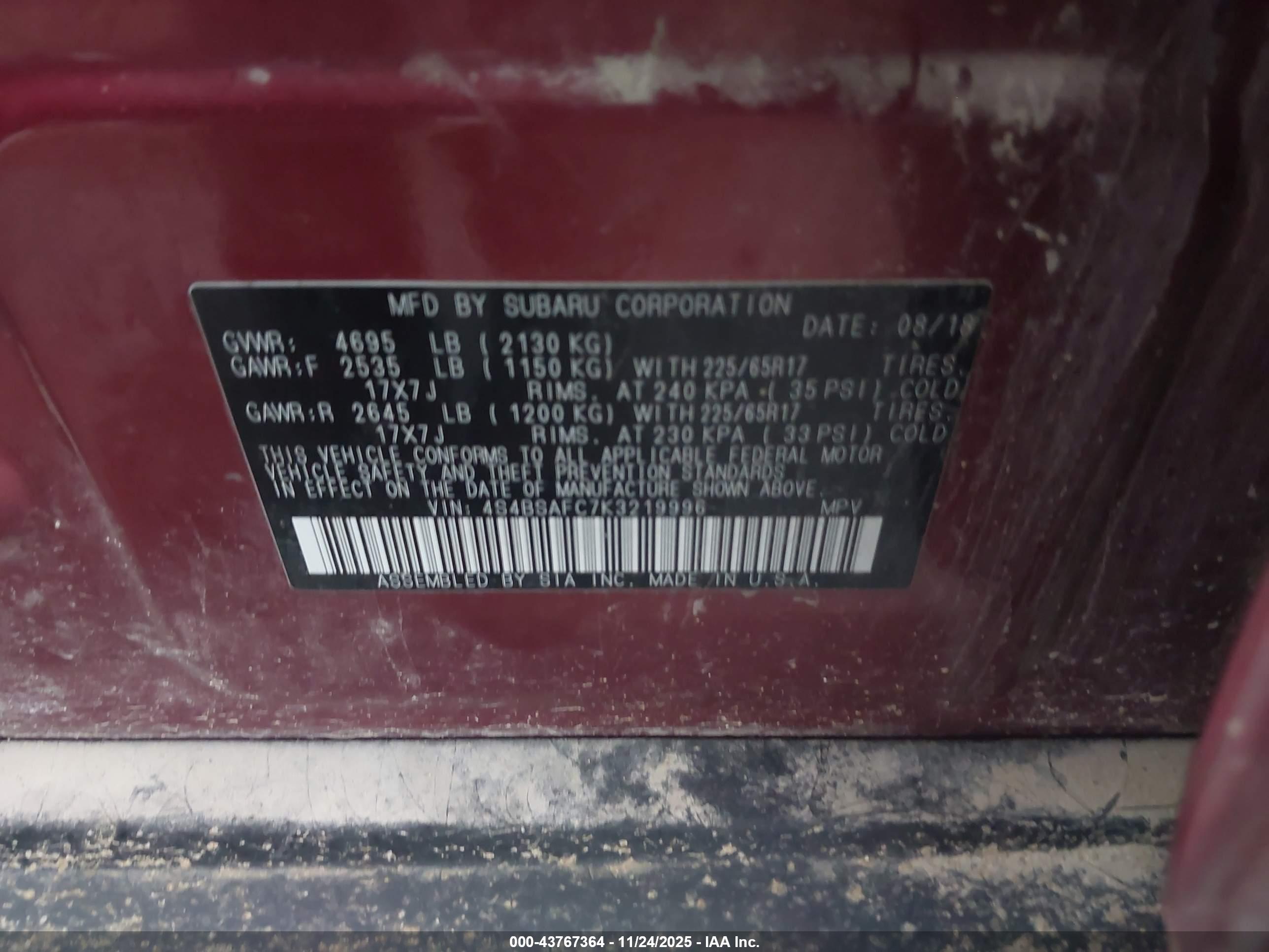 SUBARU OUTBACK image 9