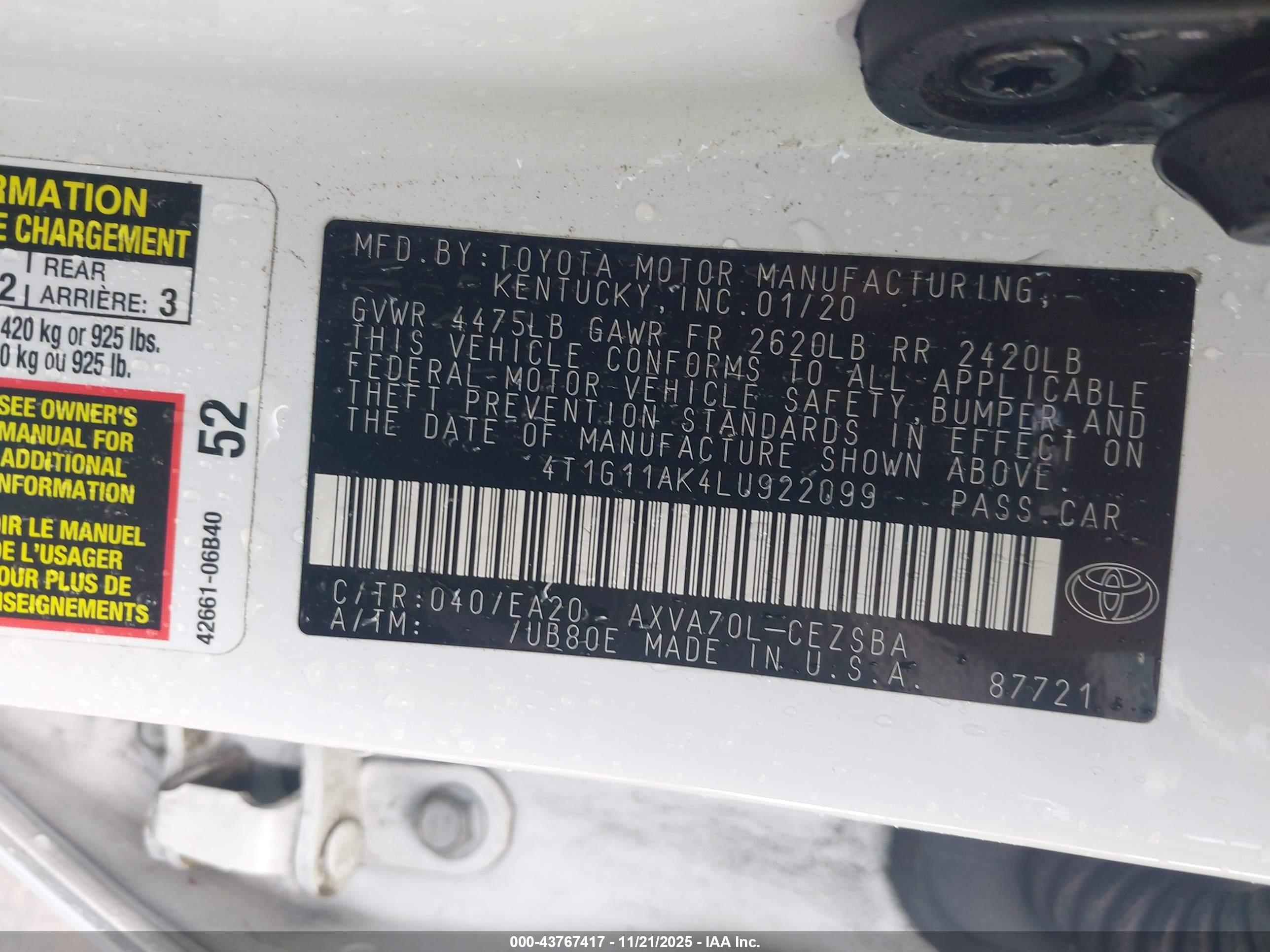 TOYOTA CAMRY image 9