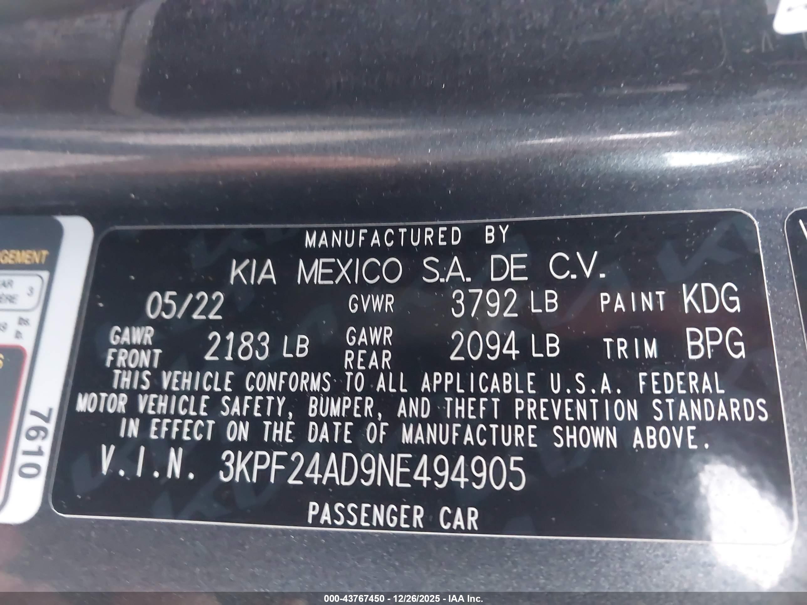 KIA FORTE image 9