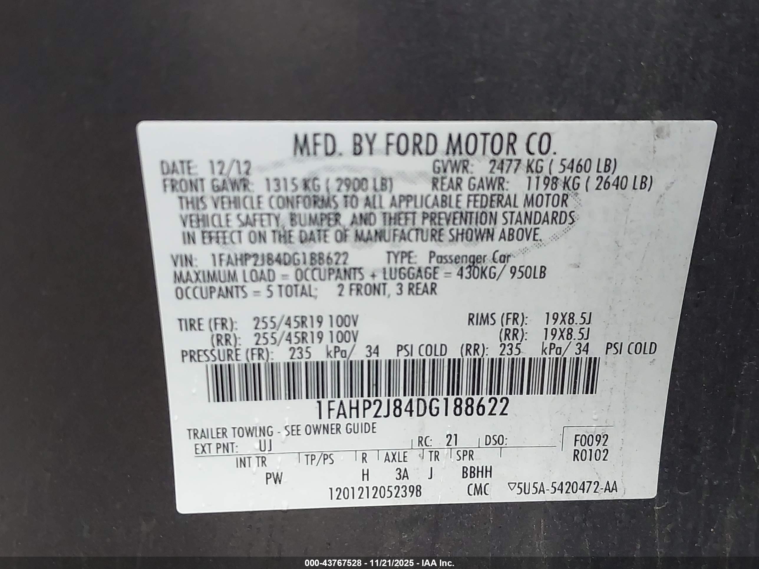 FORD TAURUS image 9