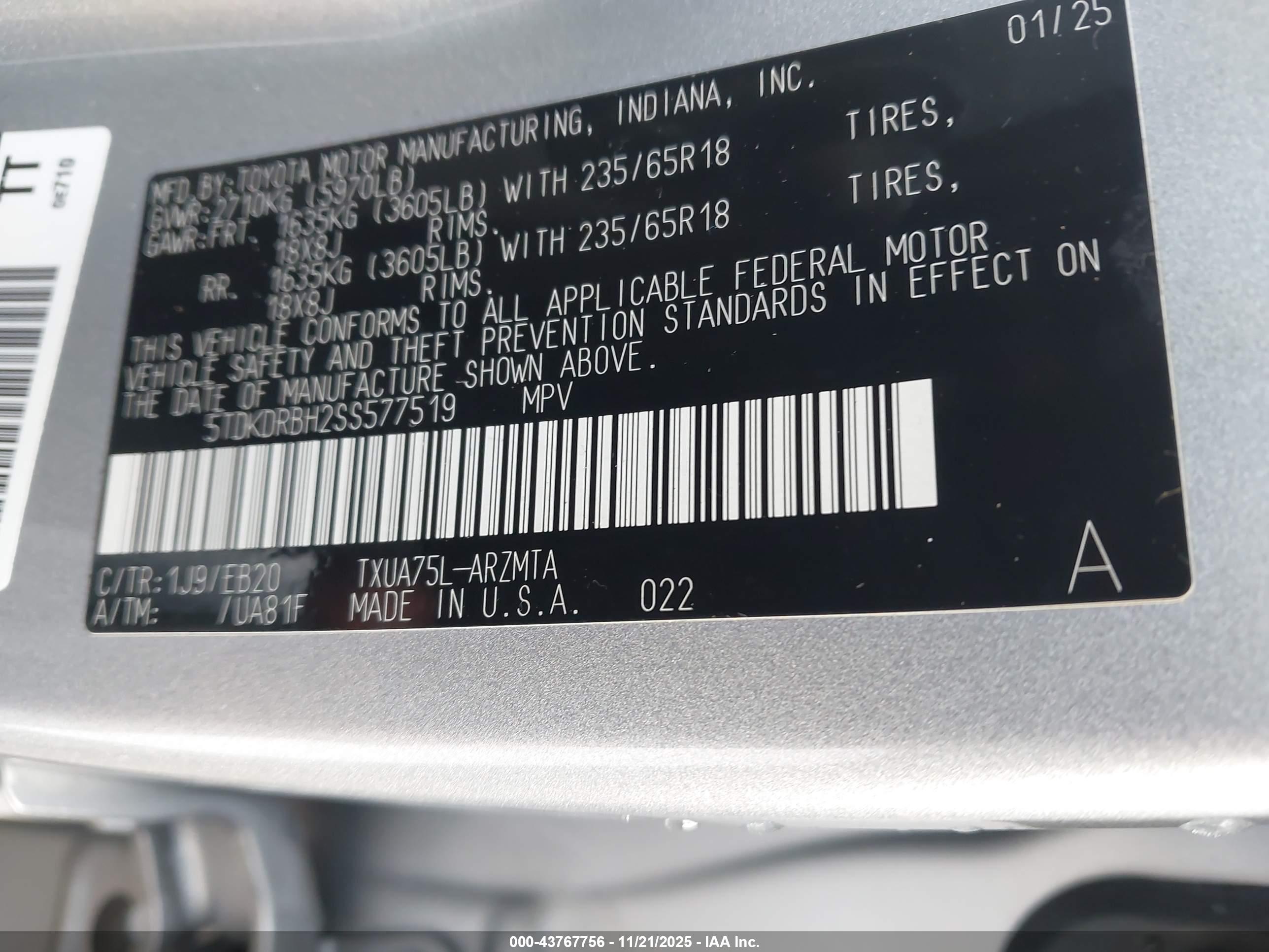 TOYOTA HIGHLANDER image 9