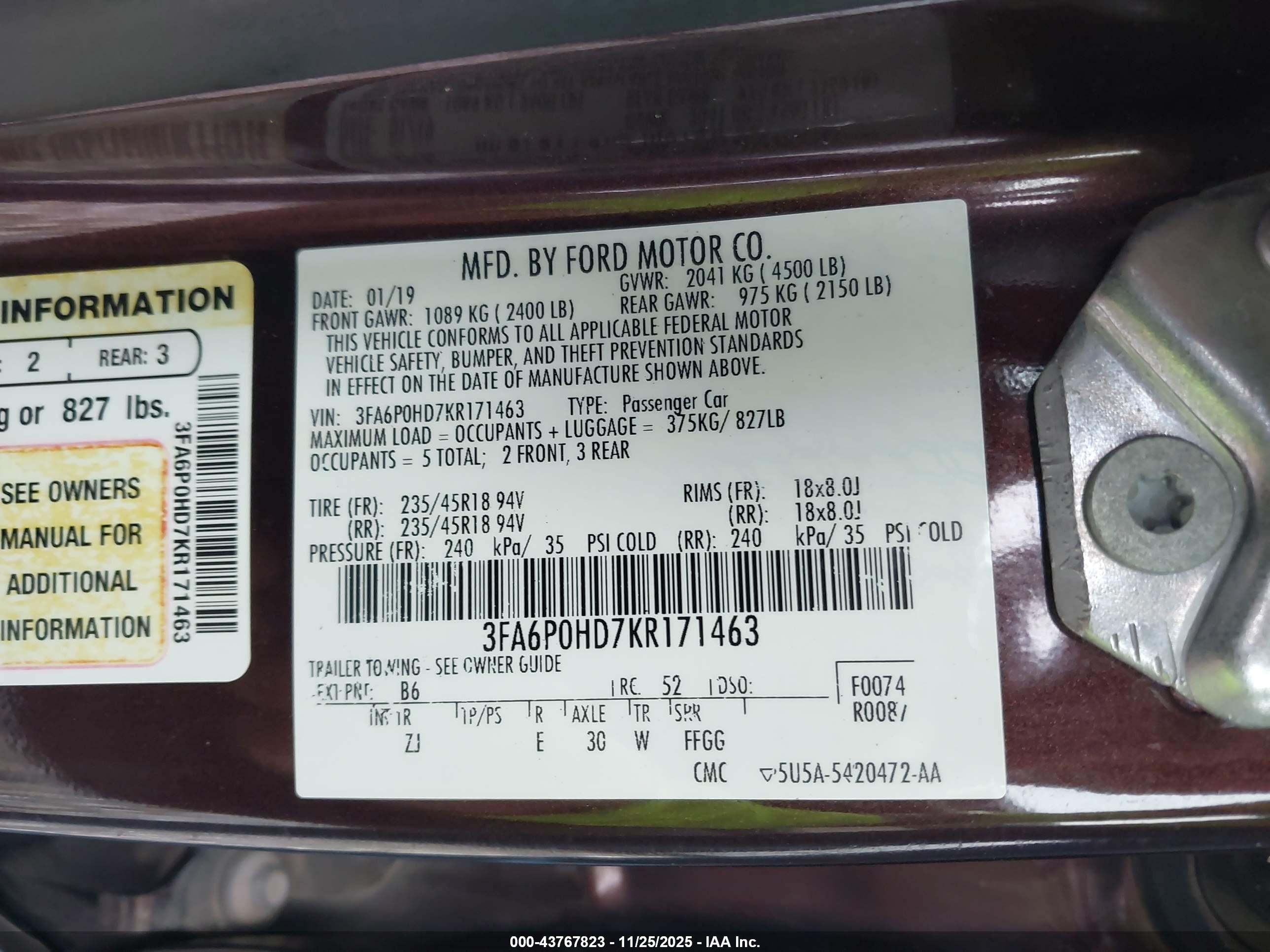 FORD FUSION image 9