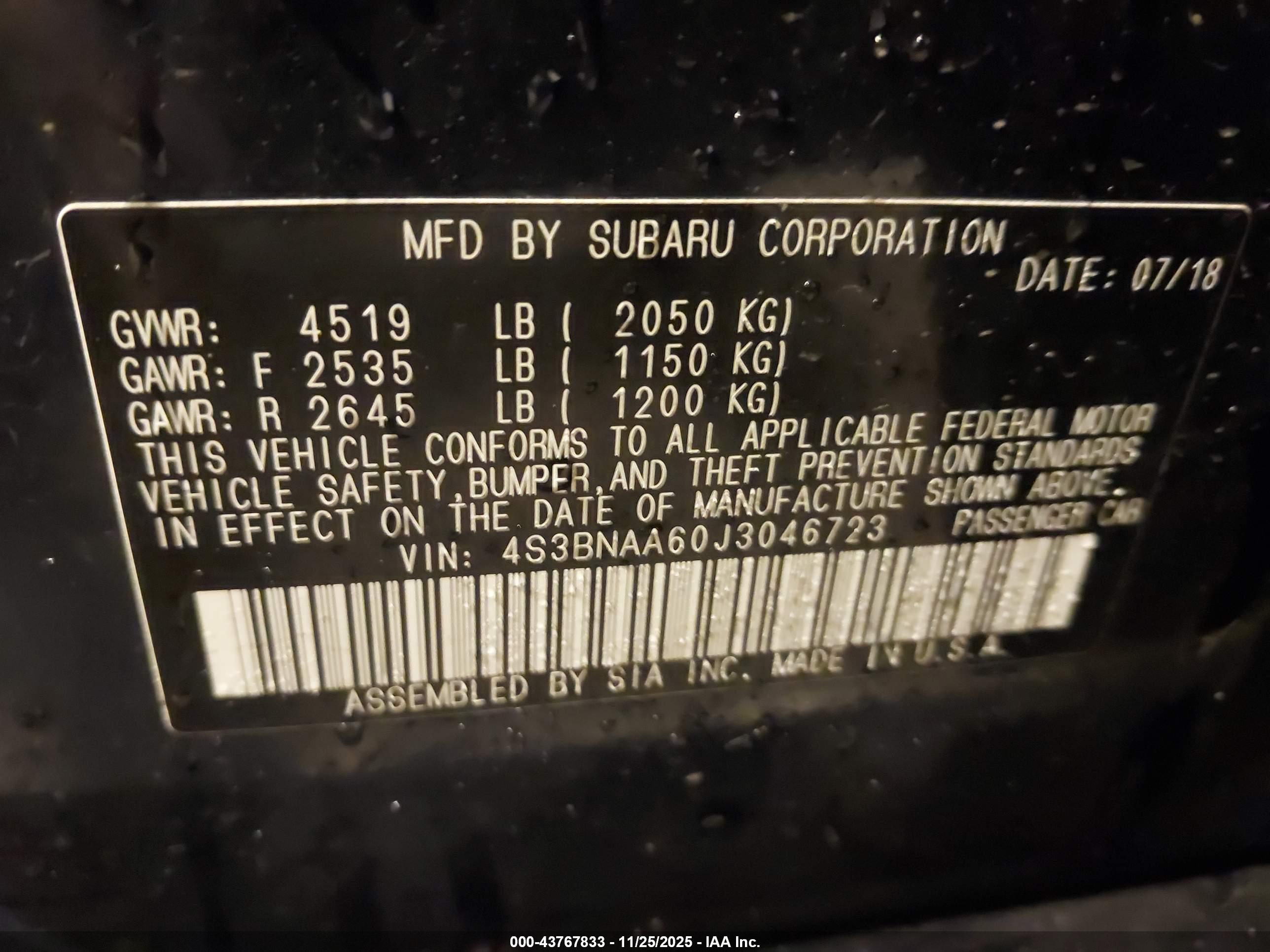 SUBARU LEGACY image 9