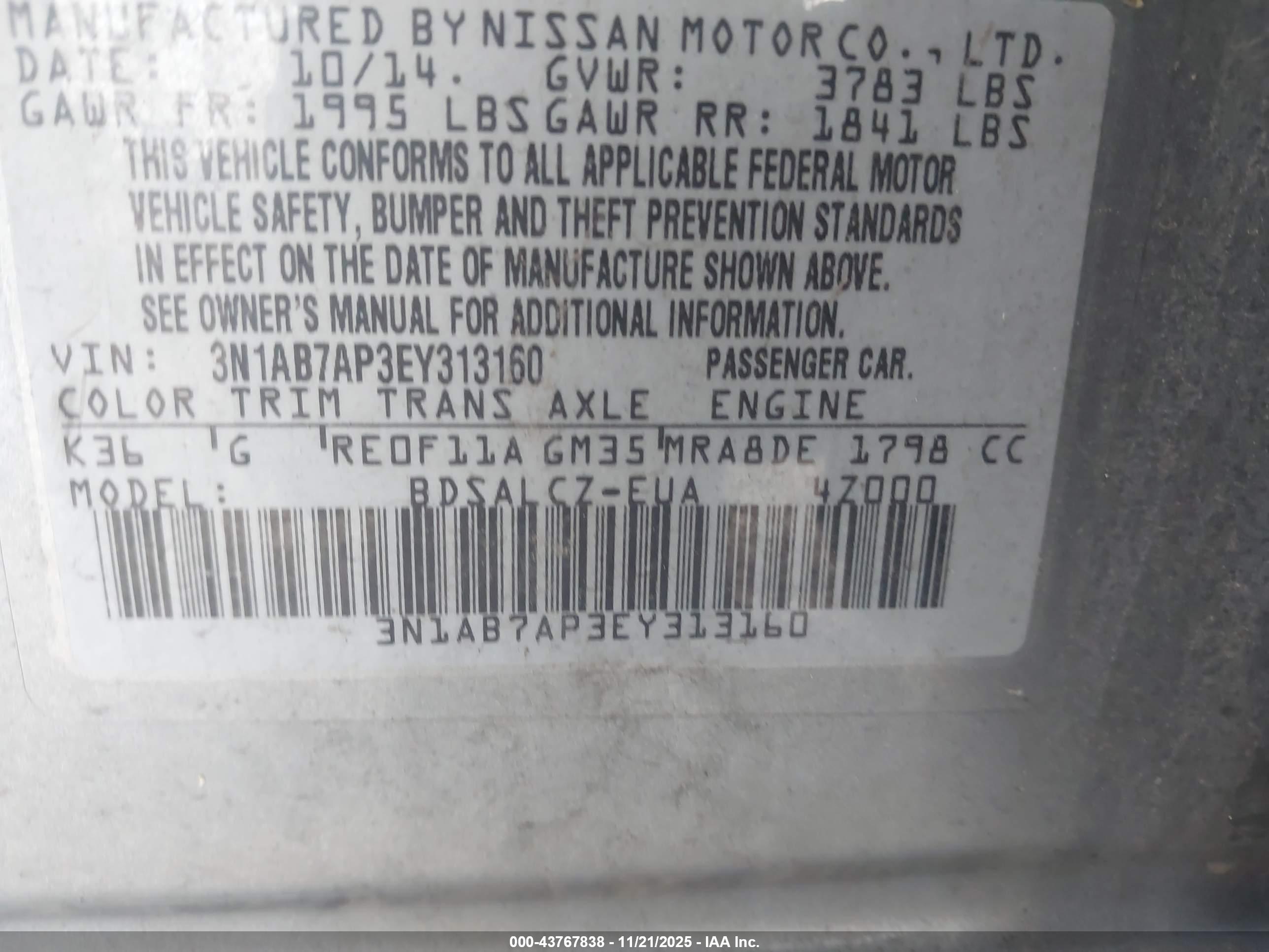 NISSAN SENTRA image 9