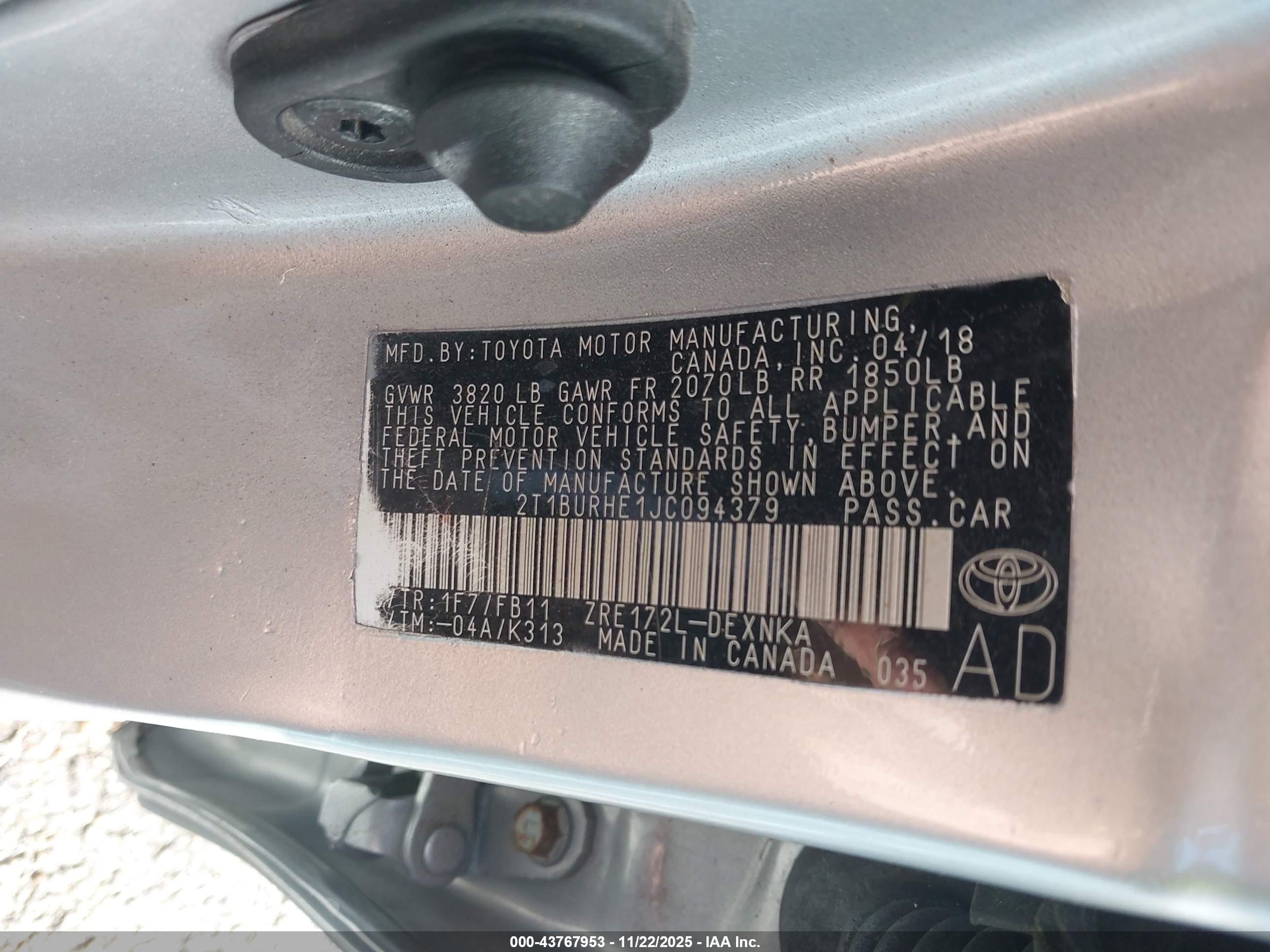 TOYOTA COROLLA image 9