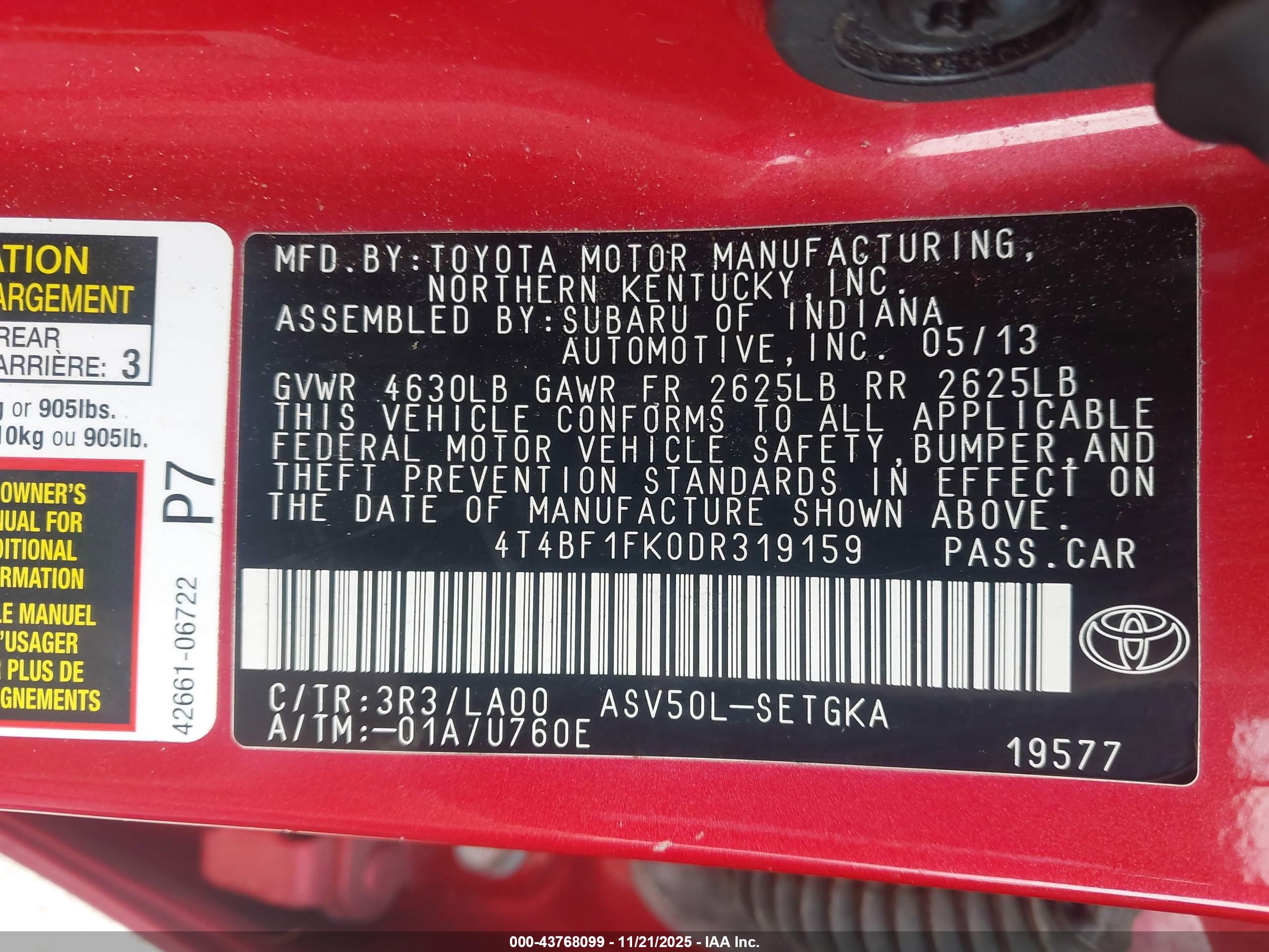 TOYOTA CAMRY image 9