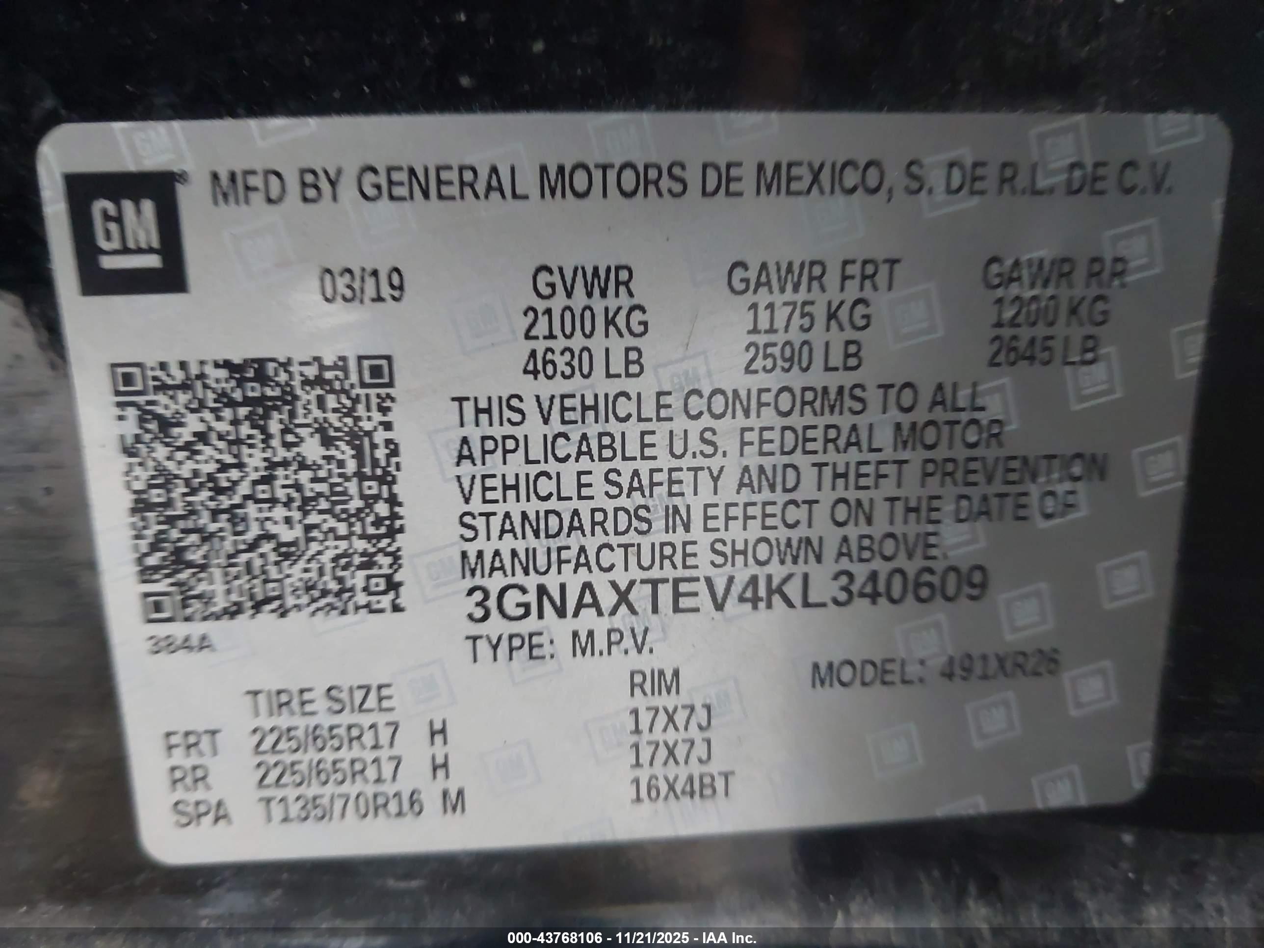 CHEVROLET EQUINOX image 9