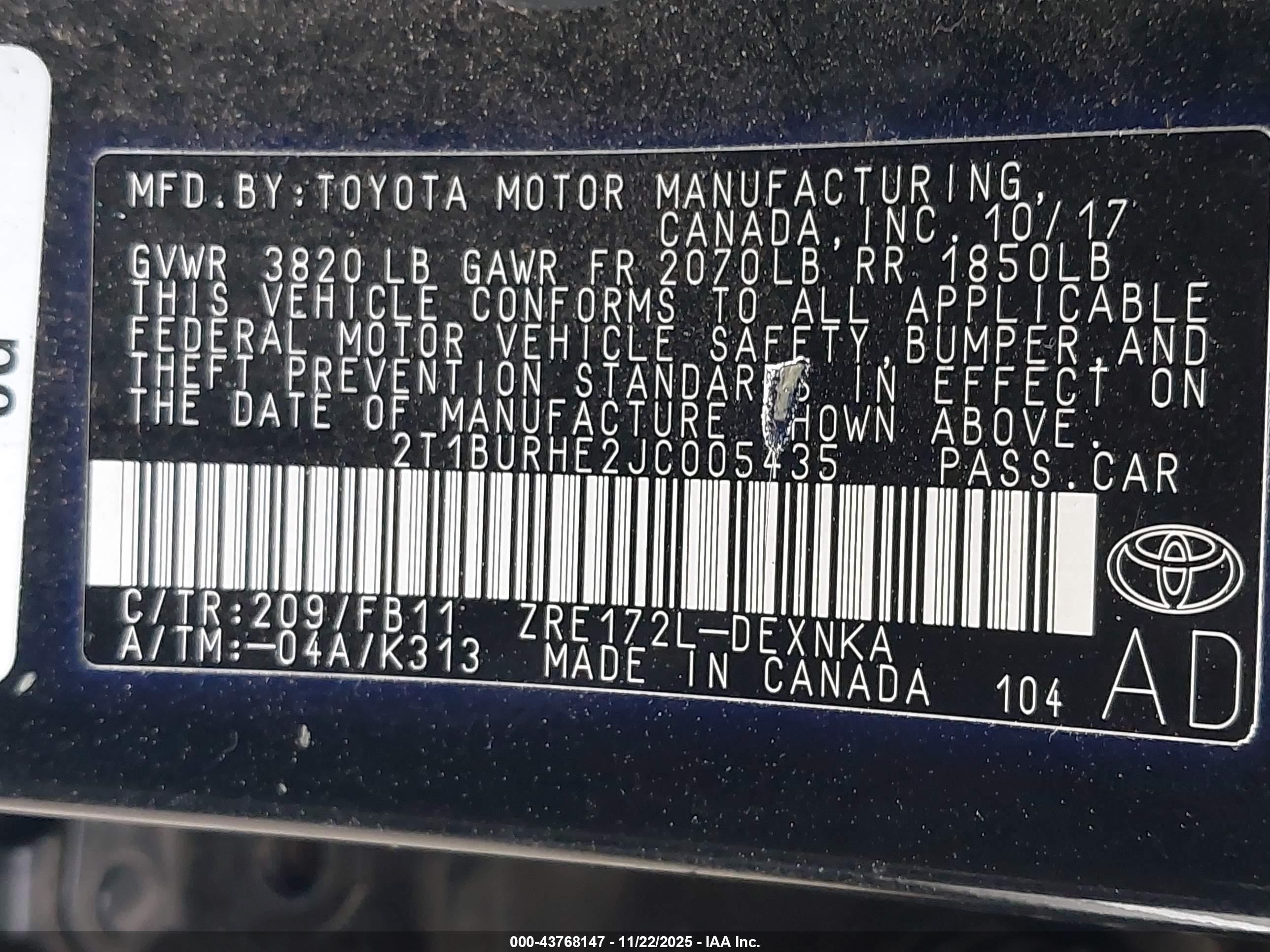 TOYOTA COROLLA image 9