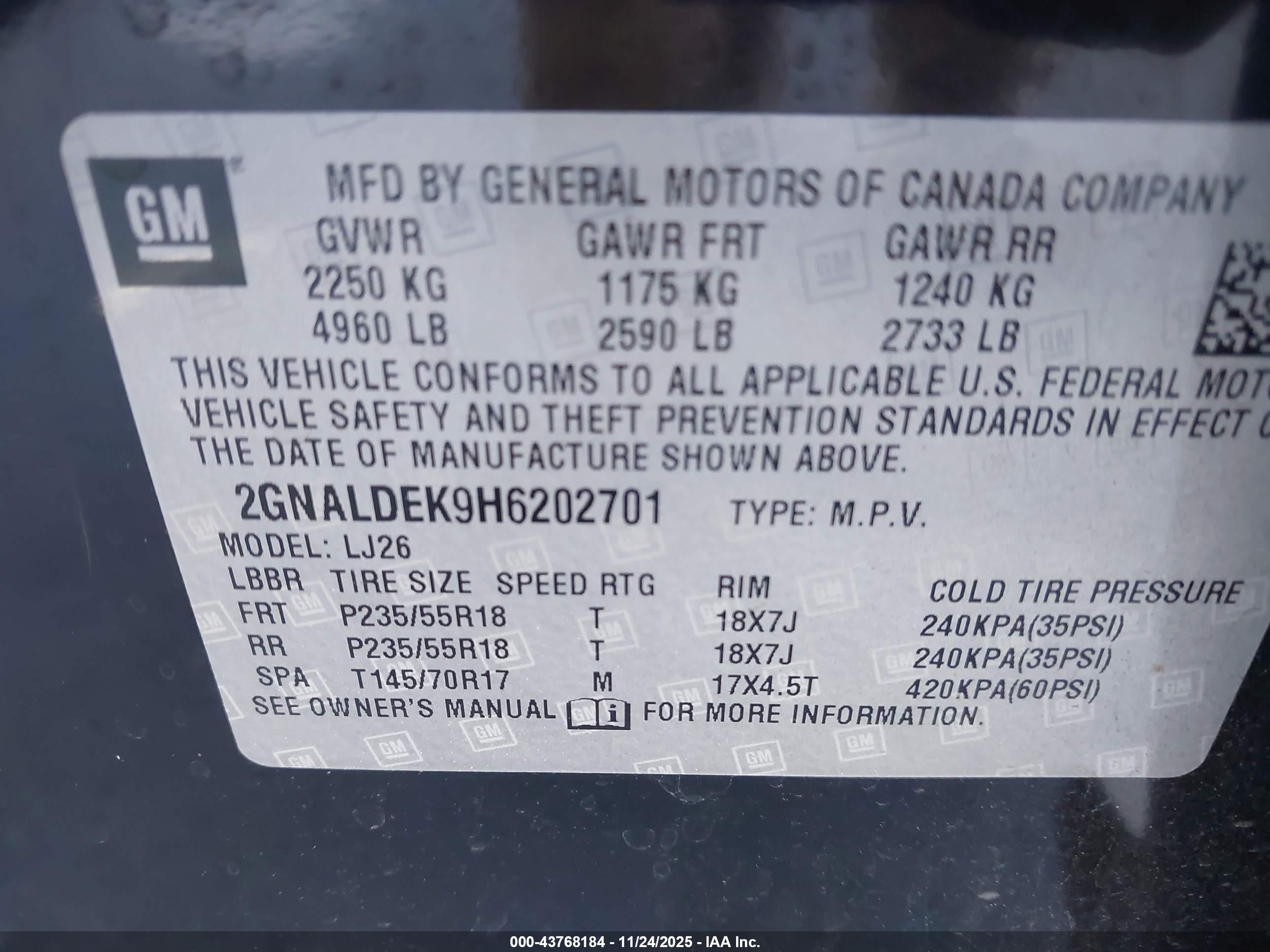 CHEVROLET EQUINOX image 9