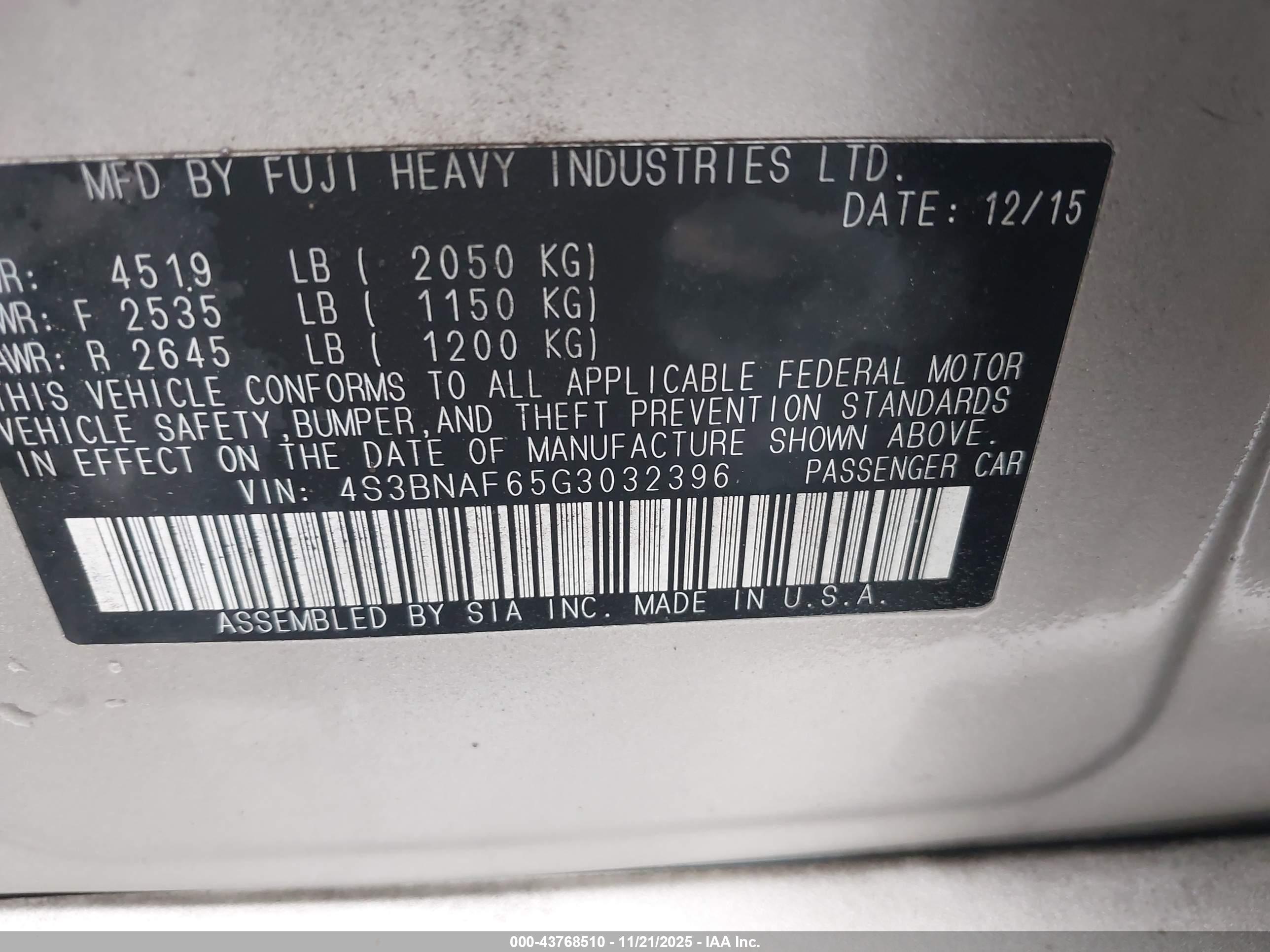 SUBARU LEGACY image 9