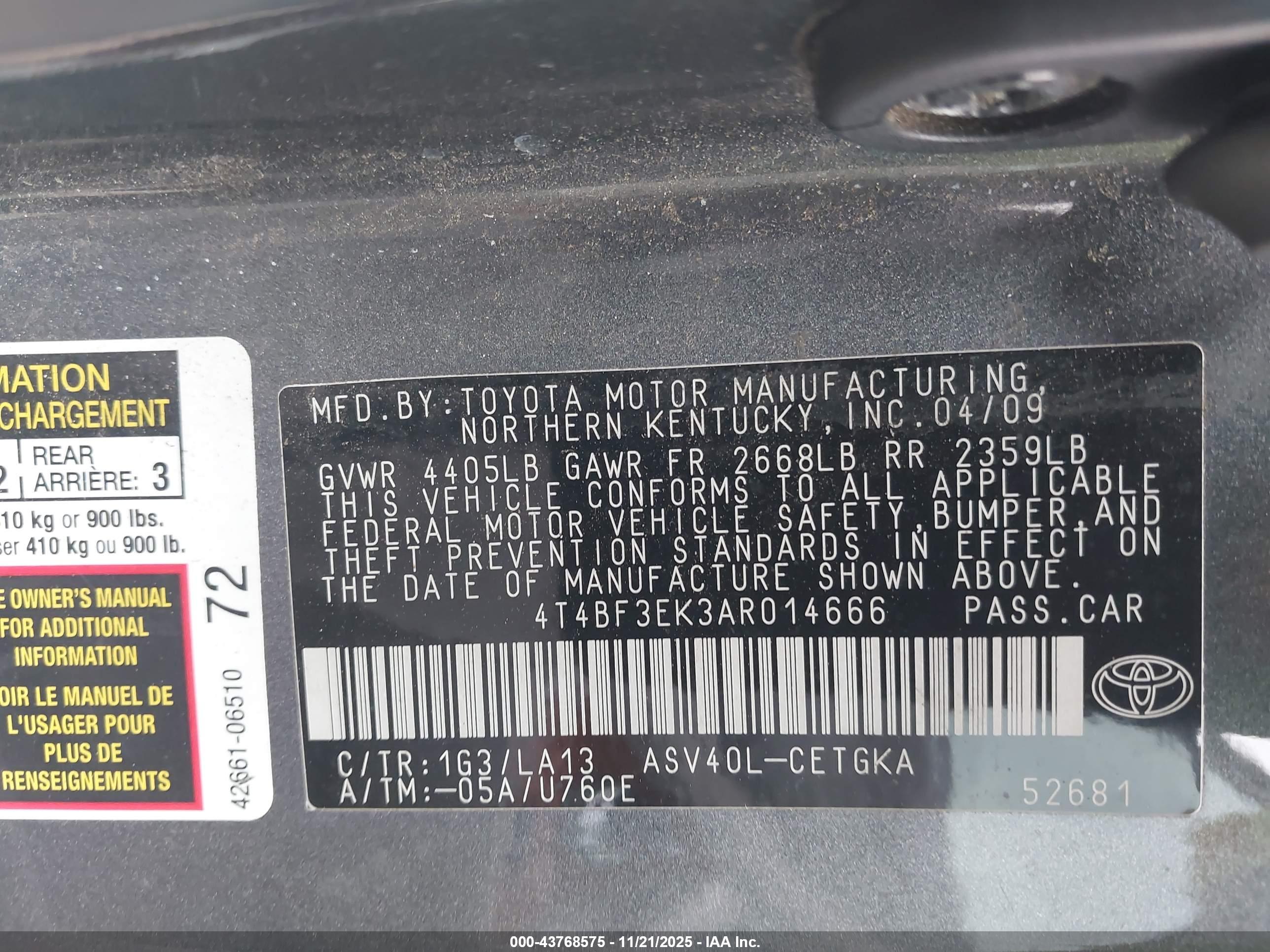 TOYOTA CAMRY image 9