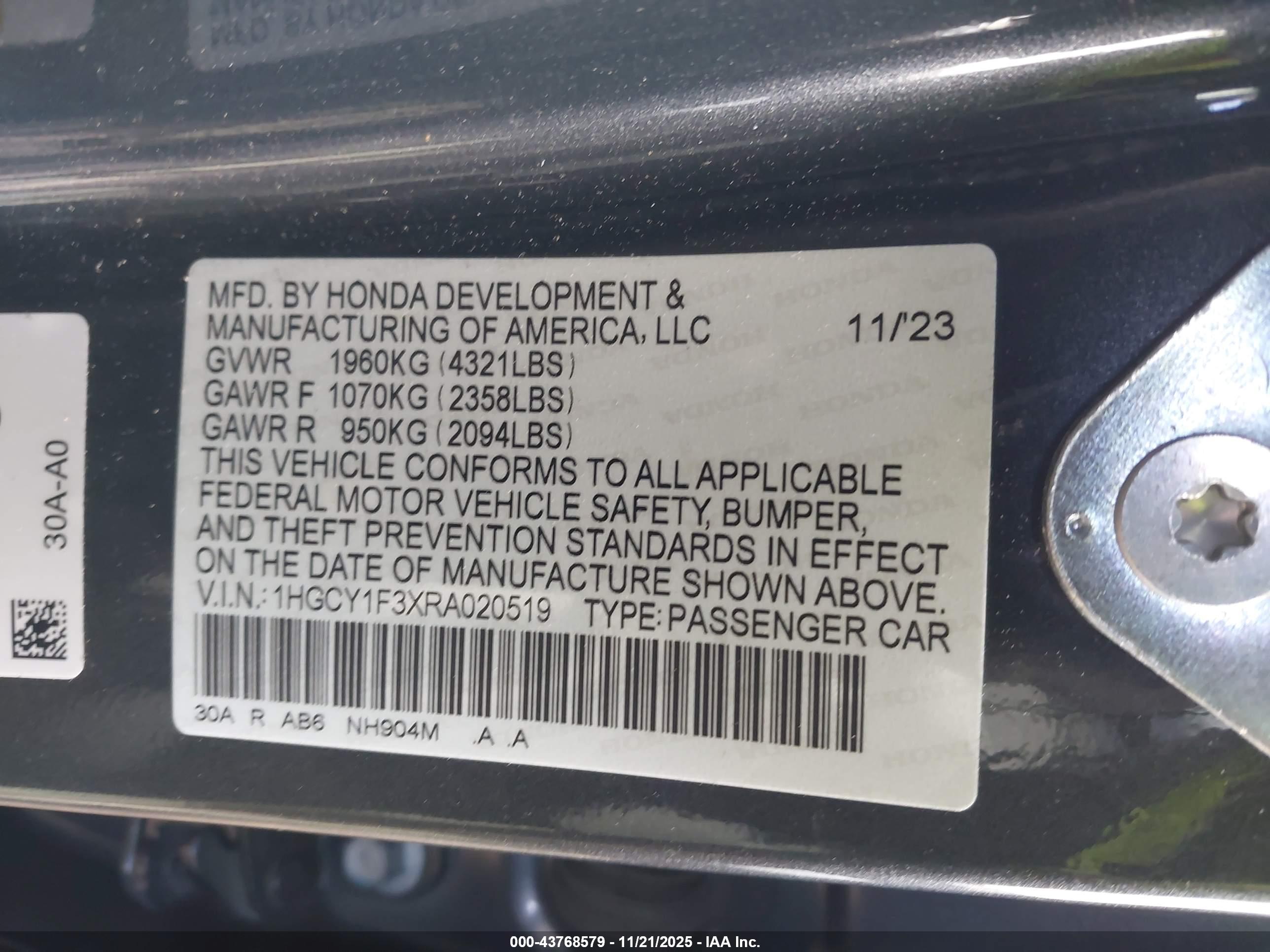 HONDA ACCORD image 9