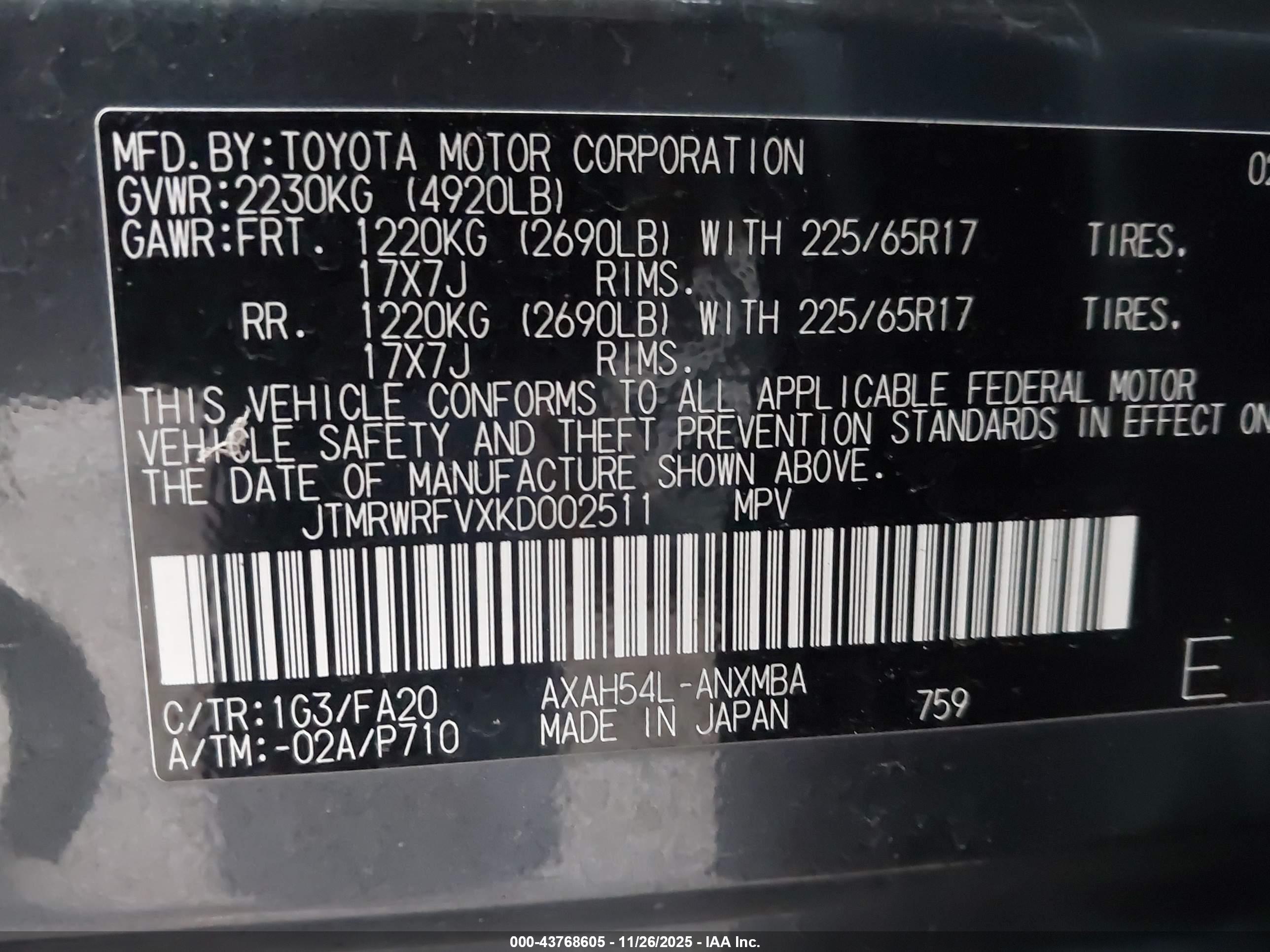 TOYOTA RAV4 image 9