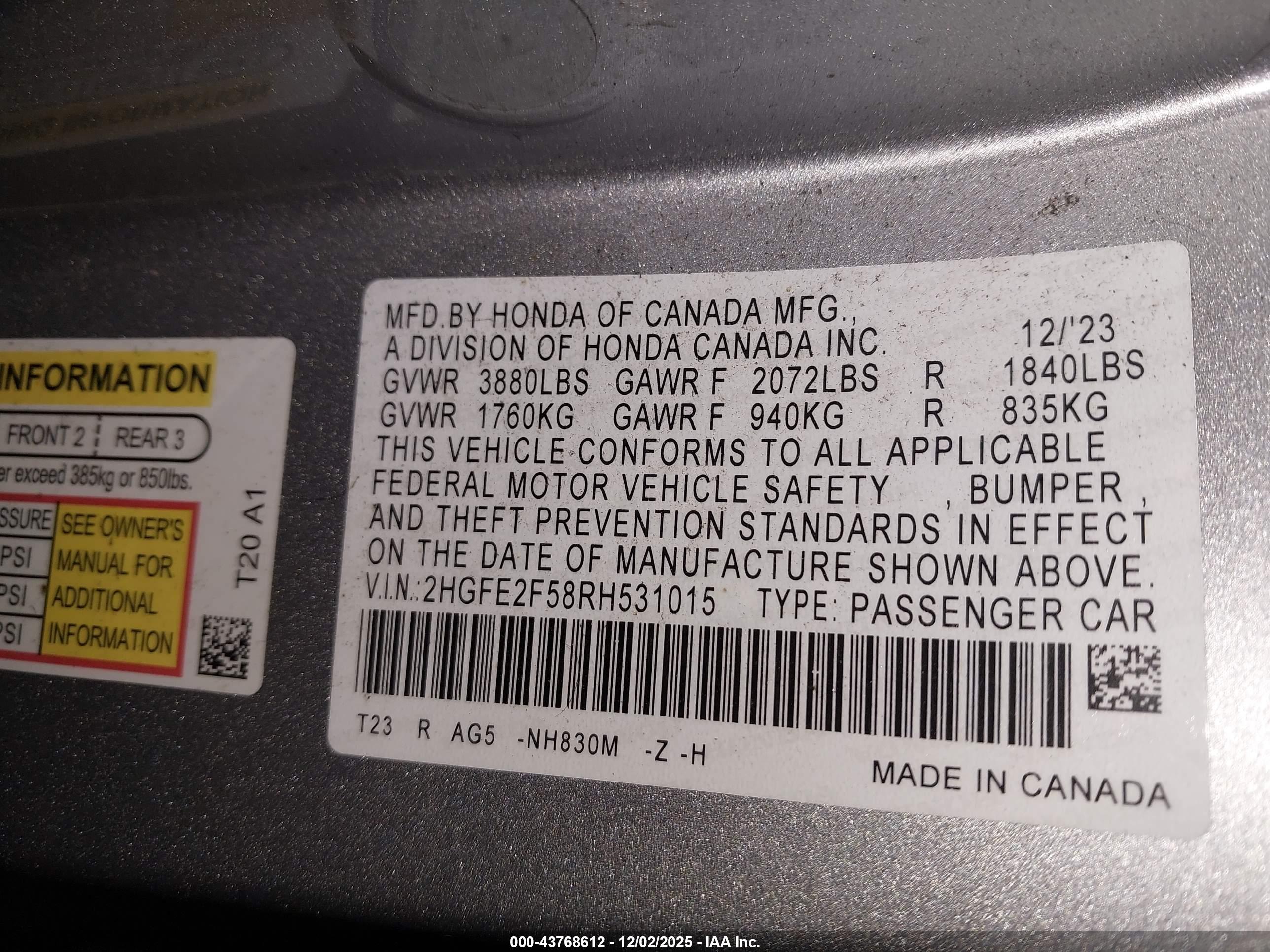 HONDA CIVIC image 9