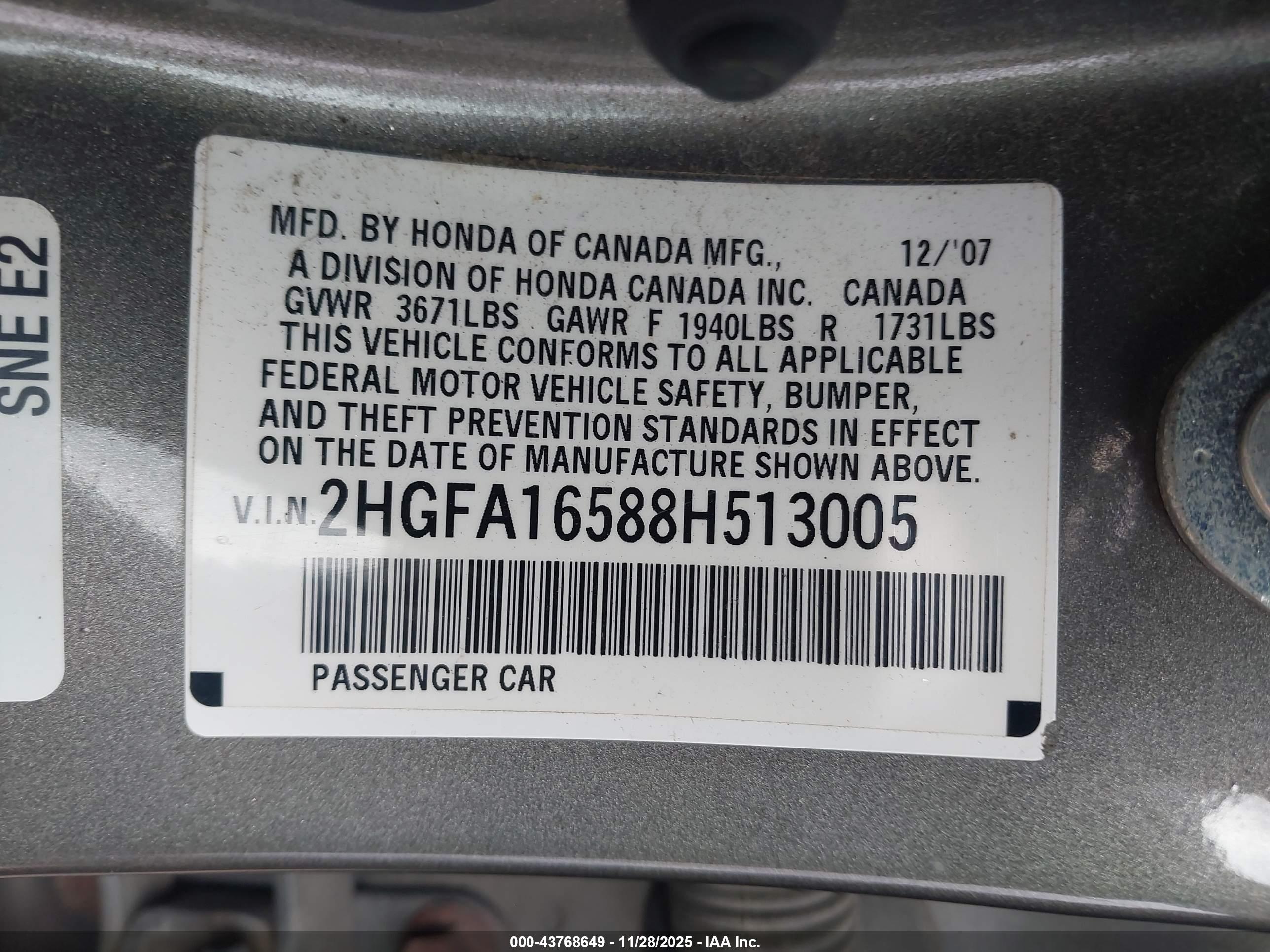 HONDA CIVIC image 9
