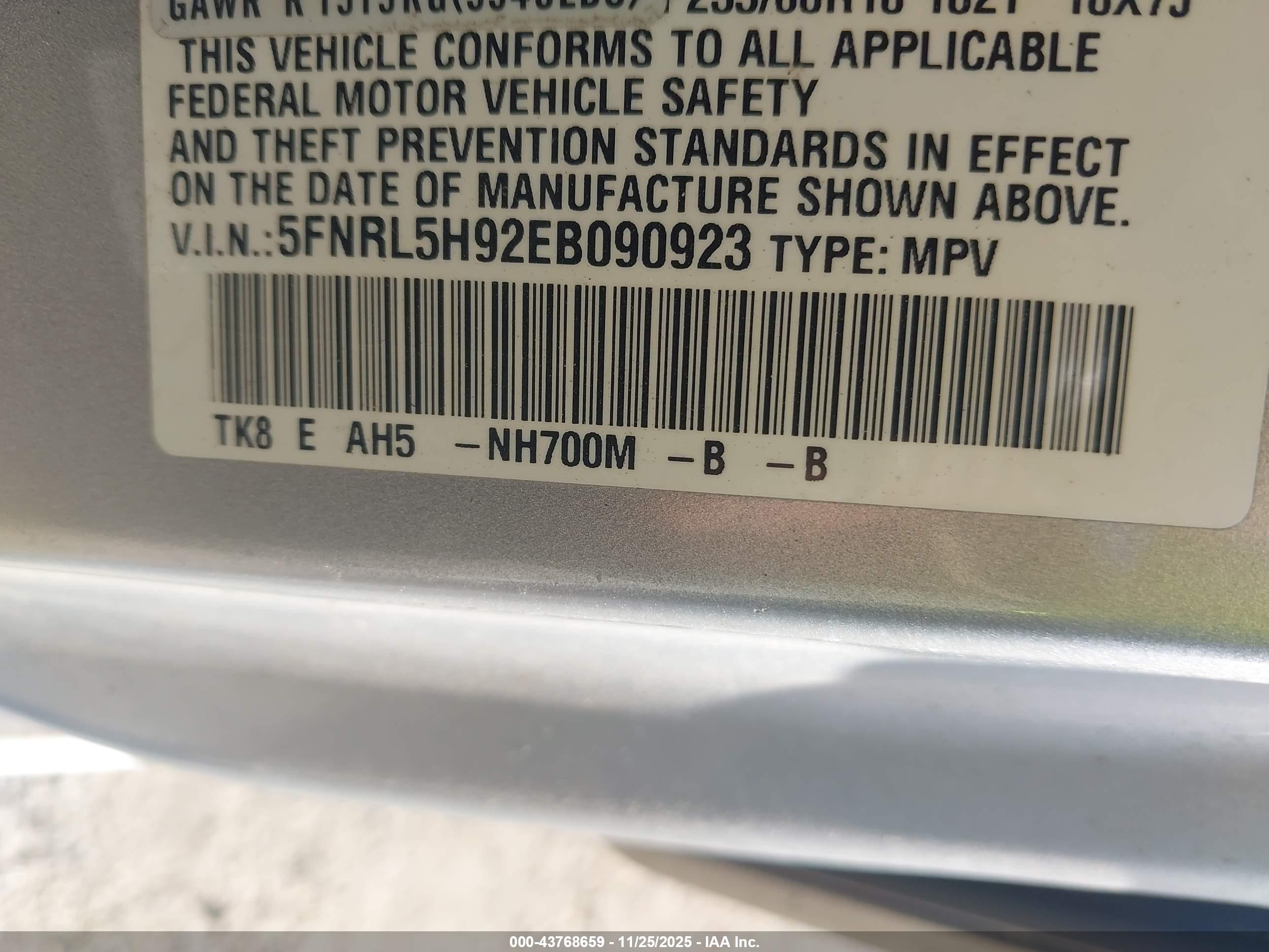 HONDA ODYSSEY image 9