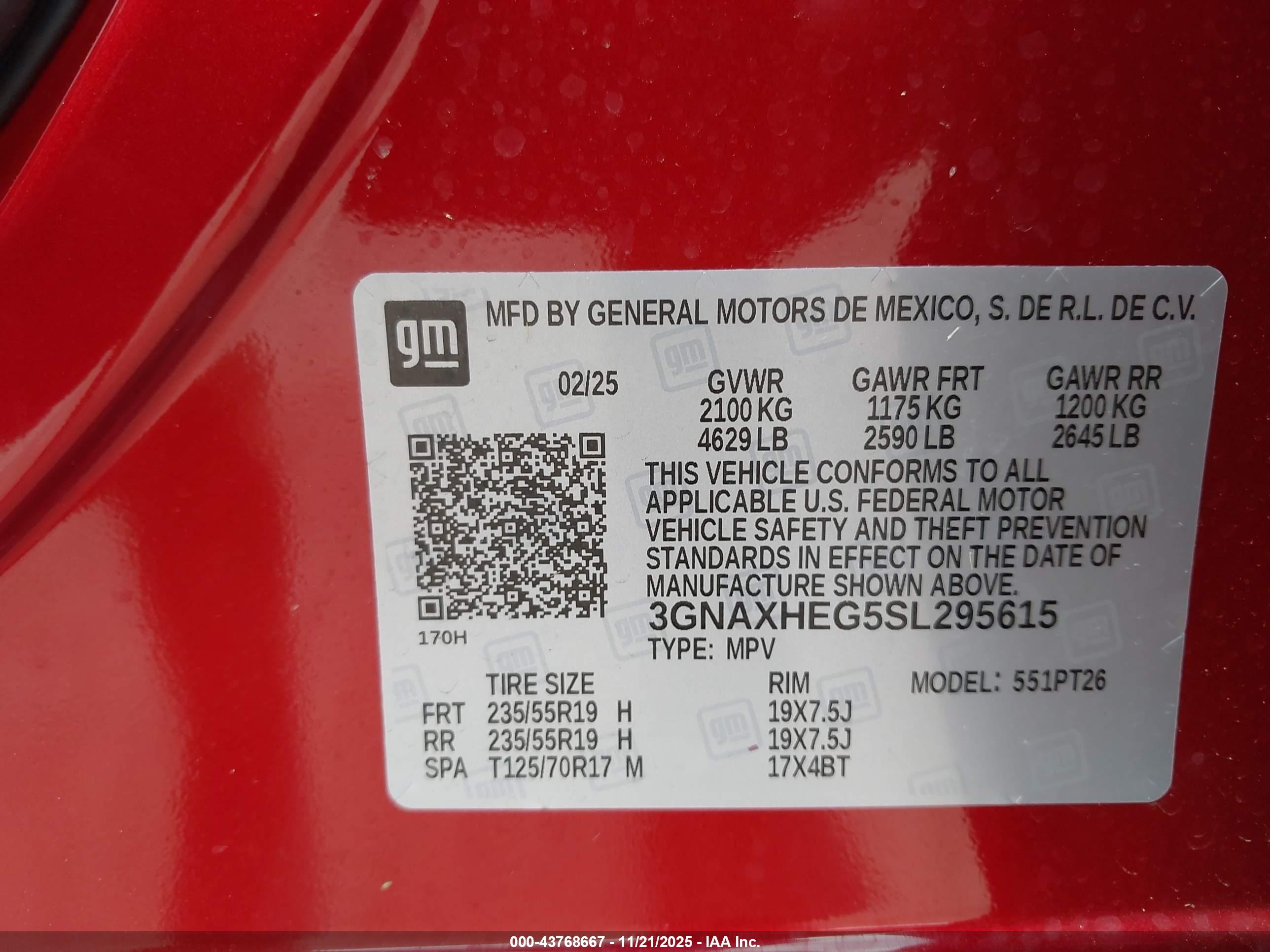 CHEVROLET EQUINOX image 9