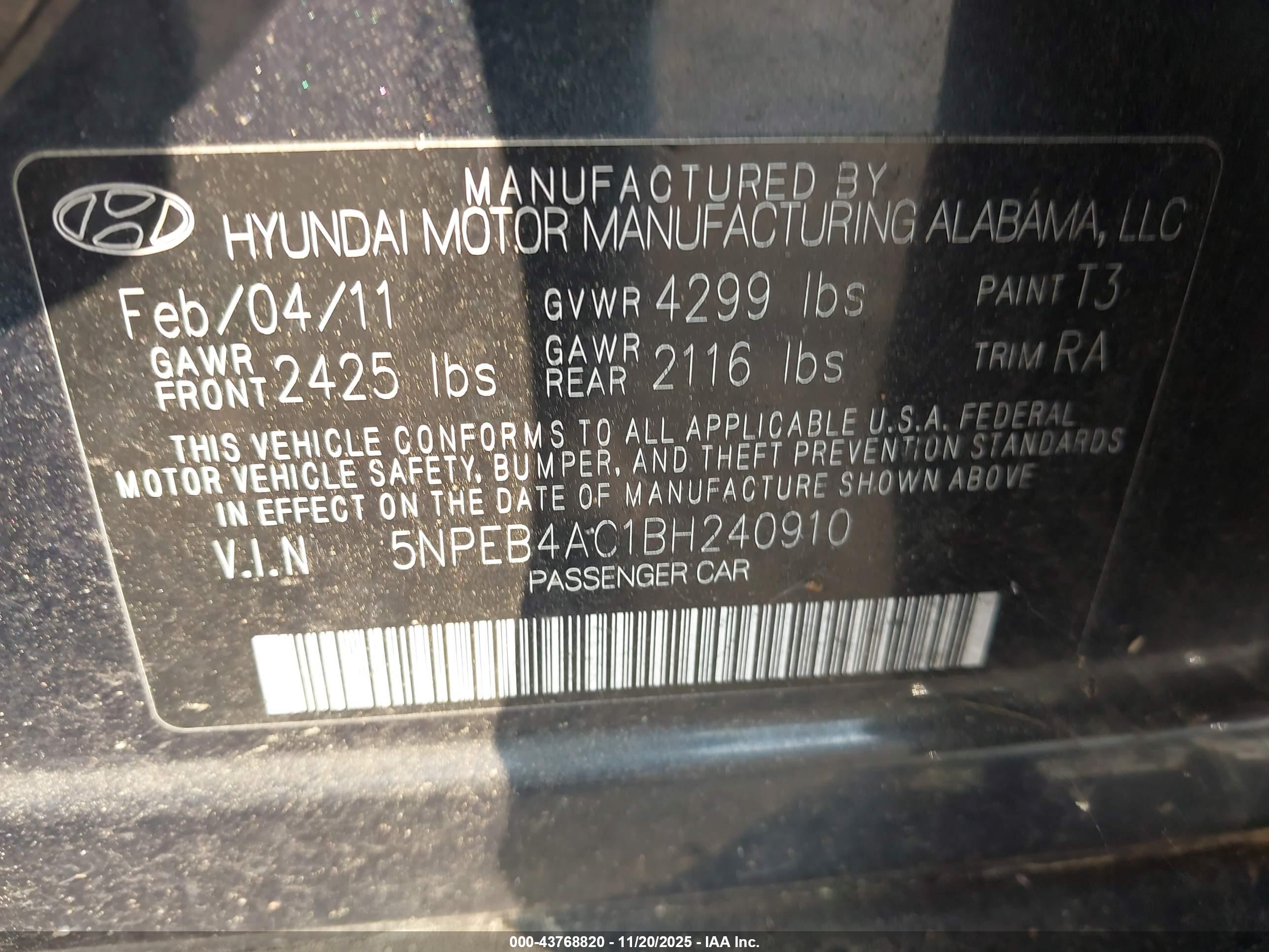 HYUNDAI SONATA image 9