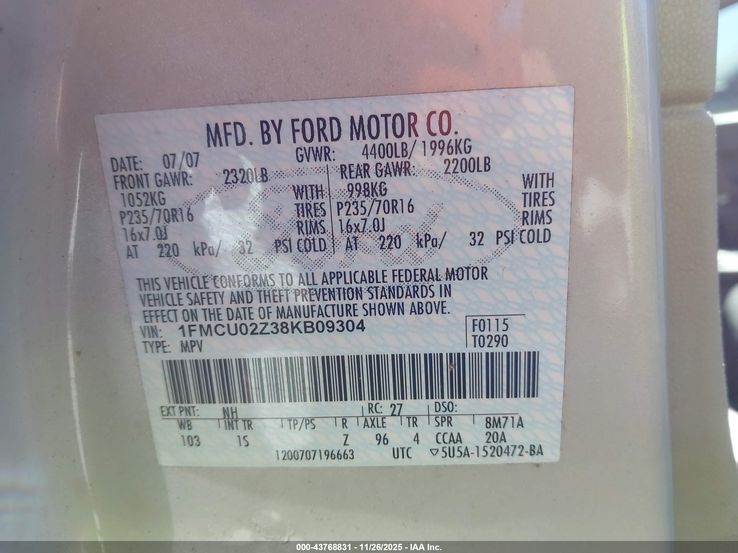 FORD ESCAPE image 9