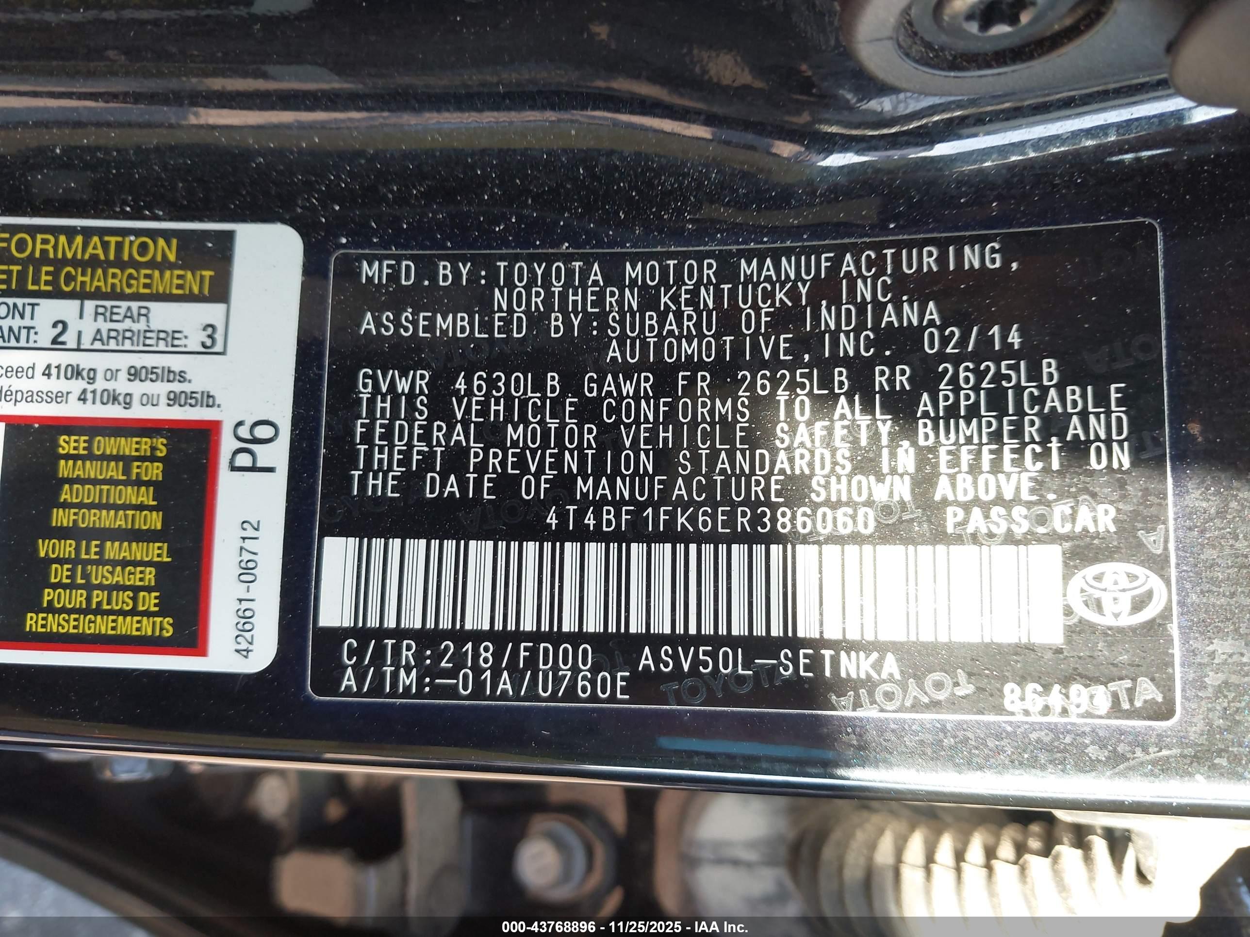 TOYOTA CAMRY image 9