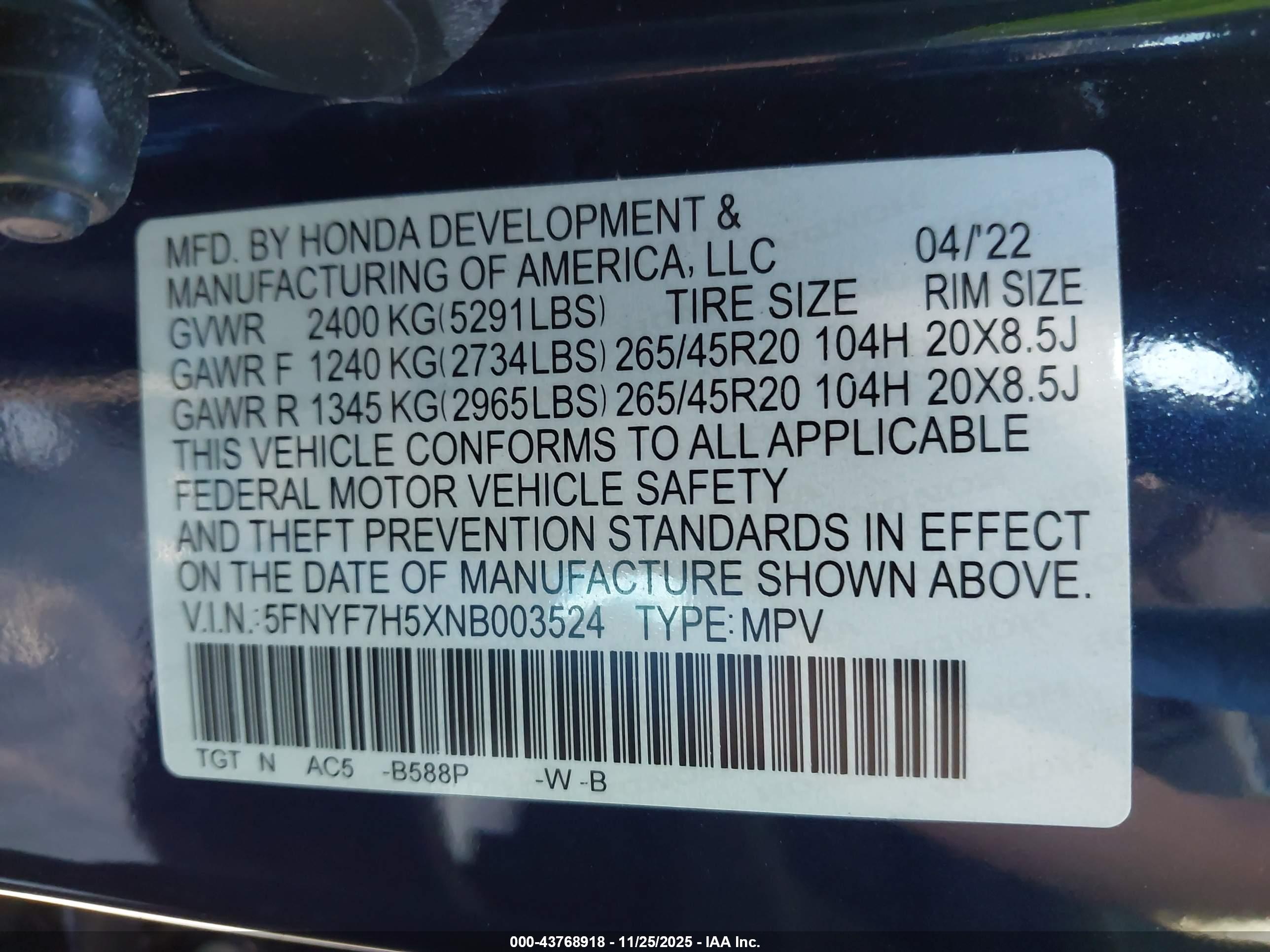 HONDA PASSPORT image 9