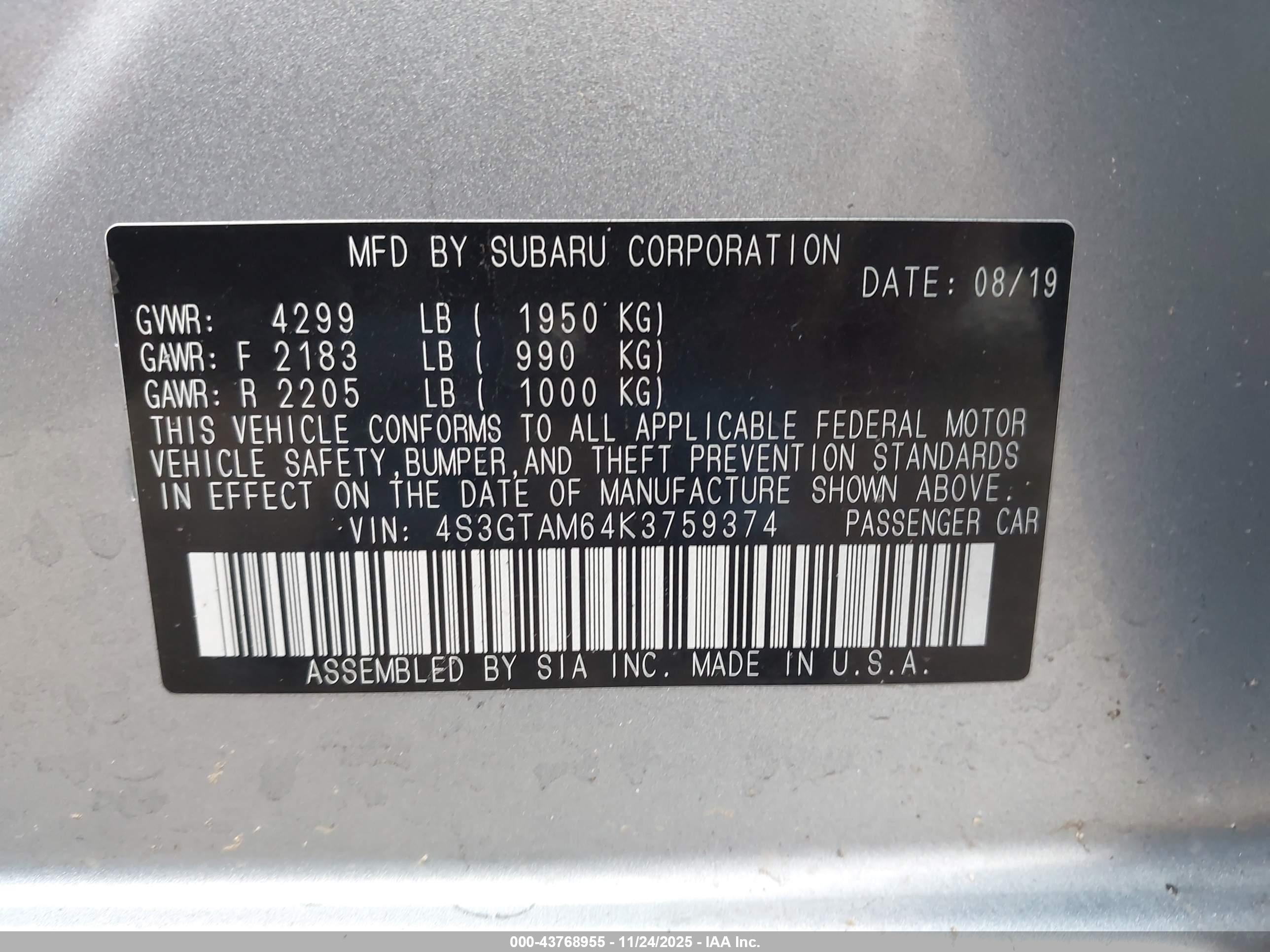 SUBARU IMPREZA image 9