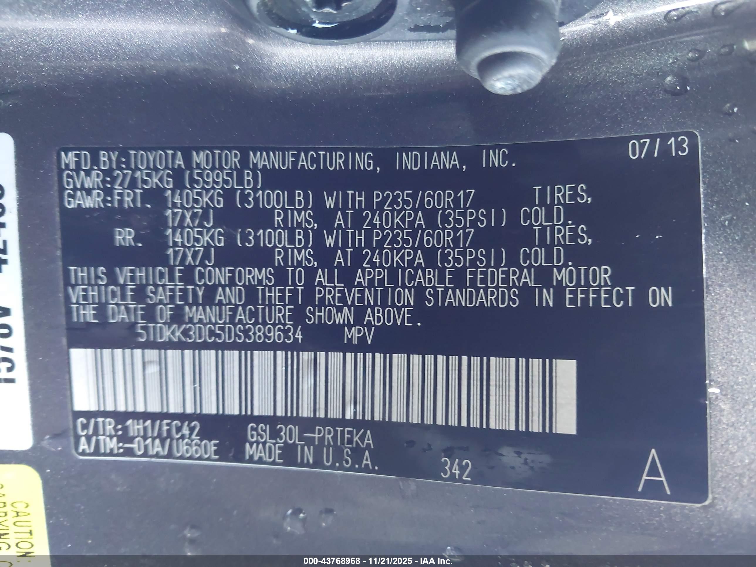 TOYOTA SIENNA image 9